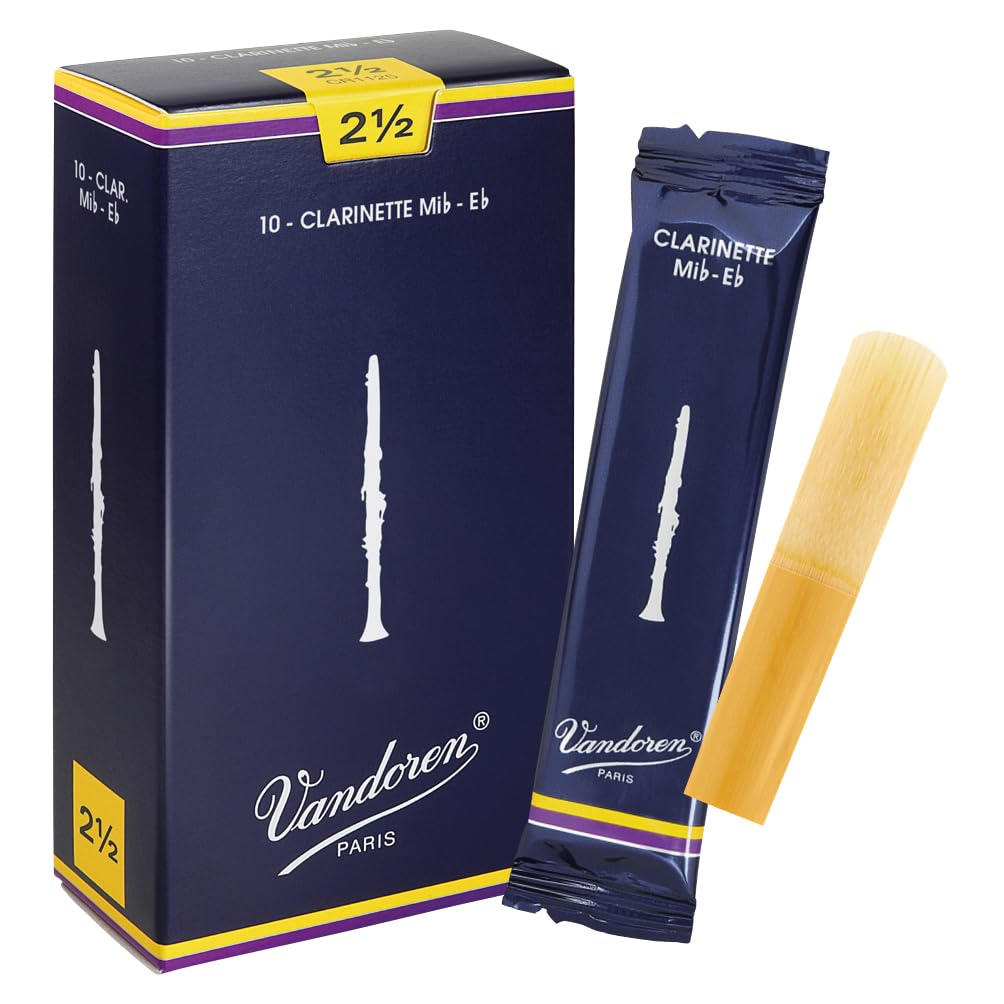 VANDOREN CR1125 Traditional Eb Clarinet Reeds, Strength 2.5