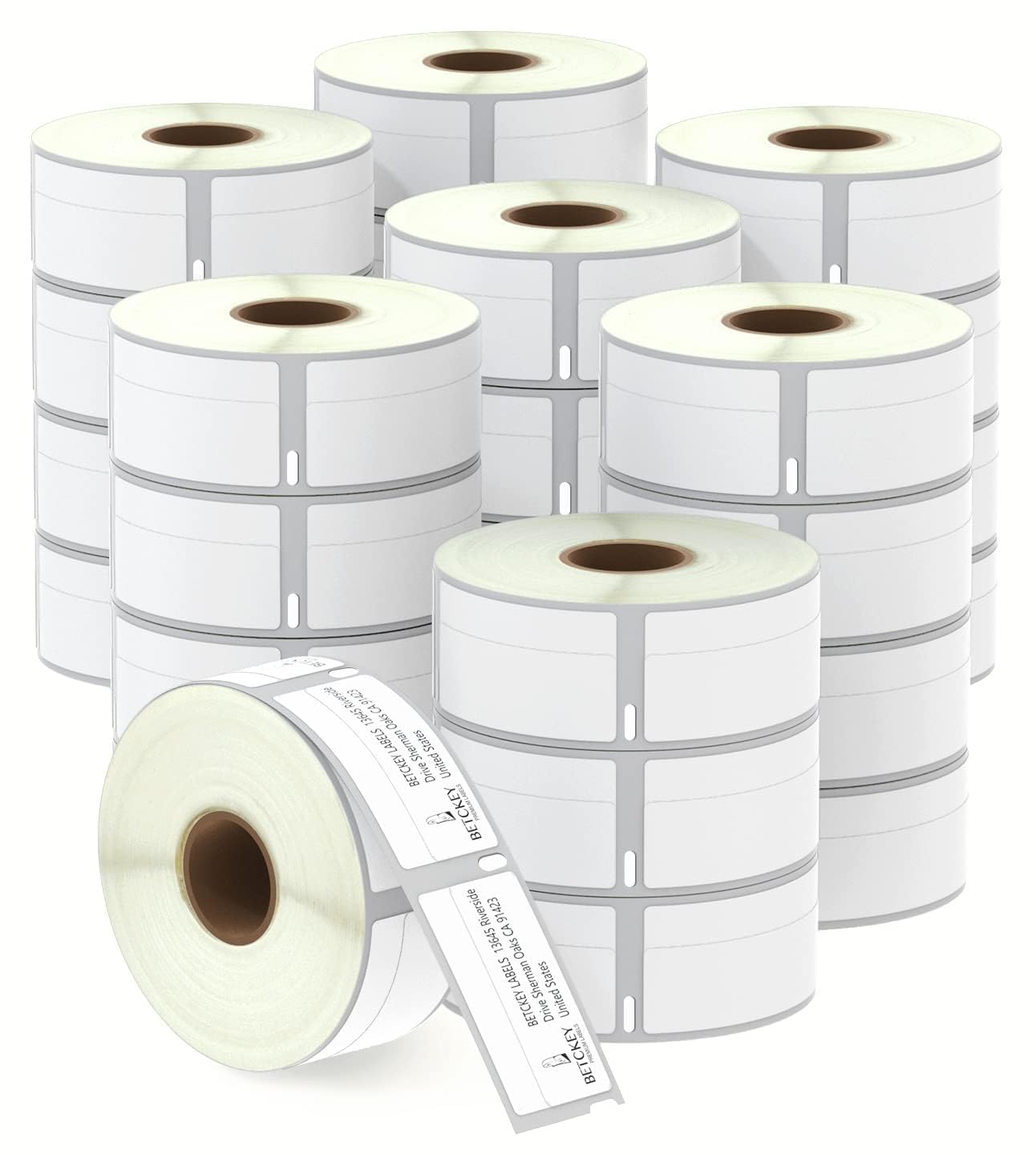 BETCKEY - Barcode/File Labels Replace for DYMO 1738595 (3/4" x 2-1/2") - Compatible with DYMO Labelwriter 450, 4XL, NOT FIT 550 & 5XL [28 Rolls/12600 Labels]