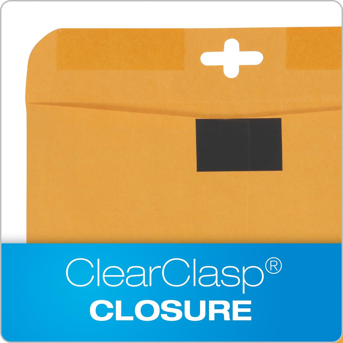 Quality Park Postage Saving Clear-Clasp Envelopes, 10 inches x 13 inches, Kraft, 100 Count (43768)