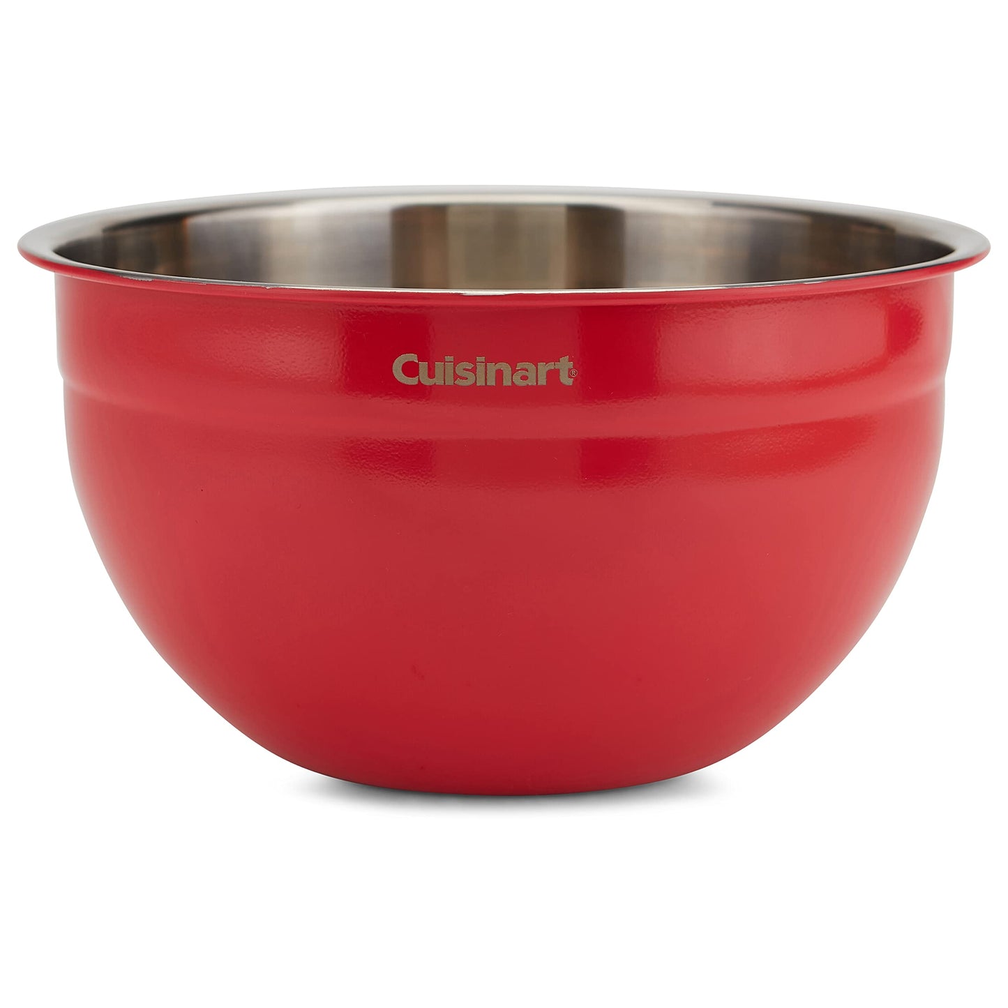 Cuisinart CTG-00-SMB stainless steel mixing bowls with lids, set of 3 pieces, red