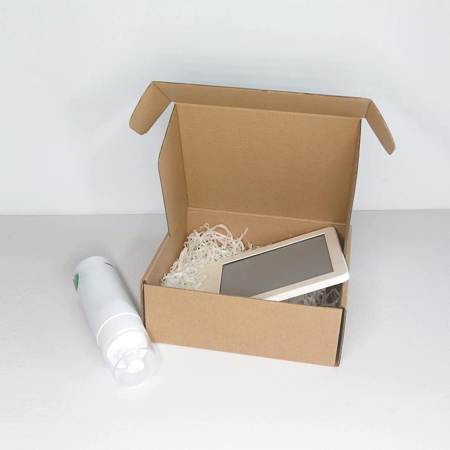 Corrugated Cardboard Shipping Boxes, 200x150x70mm (8"x6"x2.7") Small Parcel Boxes, Packaging Mailing Boxes for Business, Posting, Small Packet Shipping, Storing or Gift(Pack of 20)