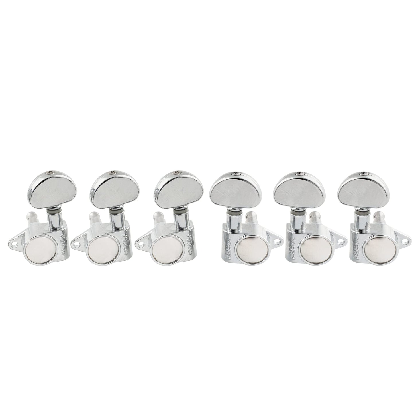 Wilkinson WJ303 3L3R Guitar Tuners Machine Heads Tuning Pegs Keys for Epiphone USA Les Paul SG Electric or Acoustic Guitar, Chrome