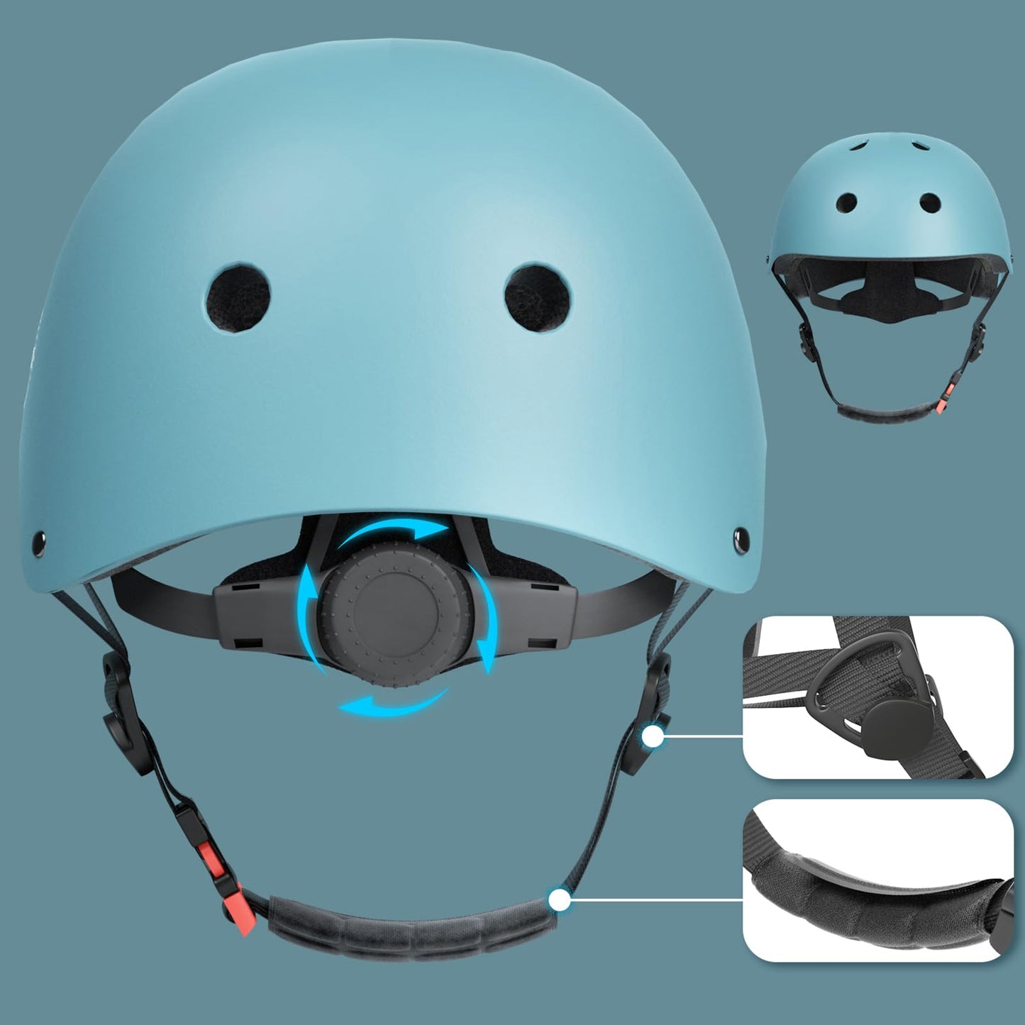 Glaf Baby Bike Helmet Toddler Kids Helmets for 1+ Years Old Infant Girls Boys Multi-Sport Helmet for Cycling Bicycle Skateboard Adjustable and Lightweight (Dark Blue, XS)