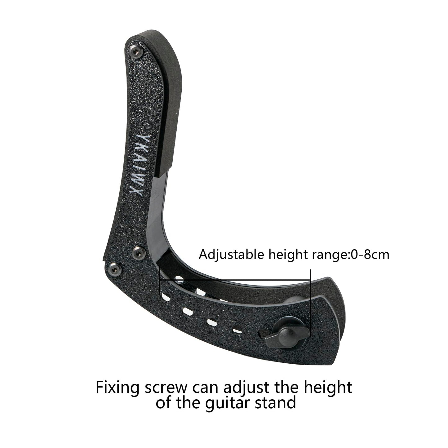 YKAIWX Electric Guitar Footrest, Adjustable Professional Ergonomic Guitar Stand, Black