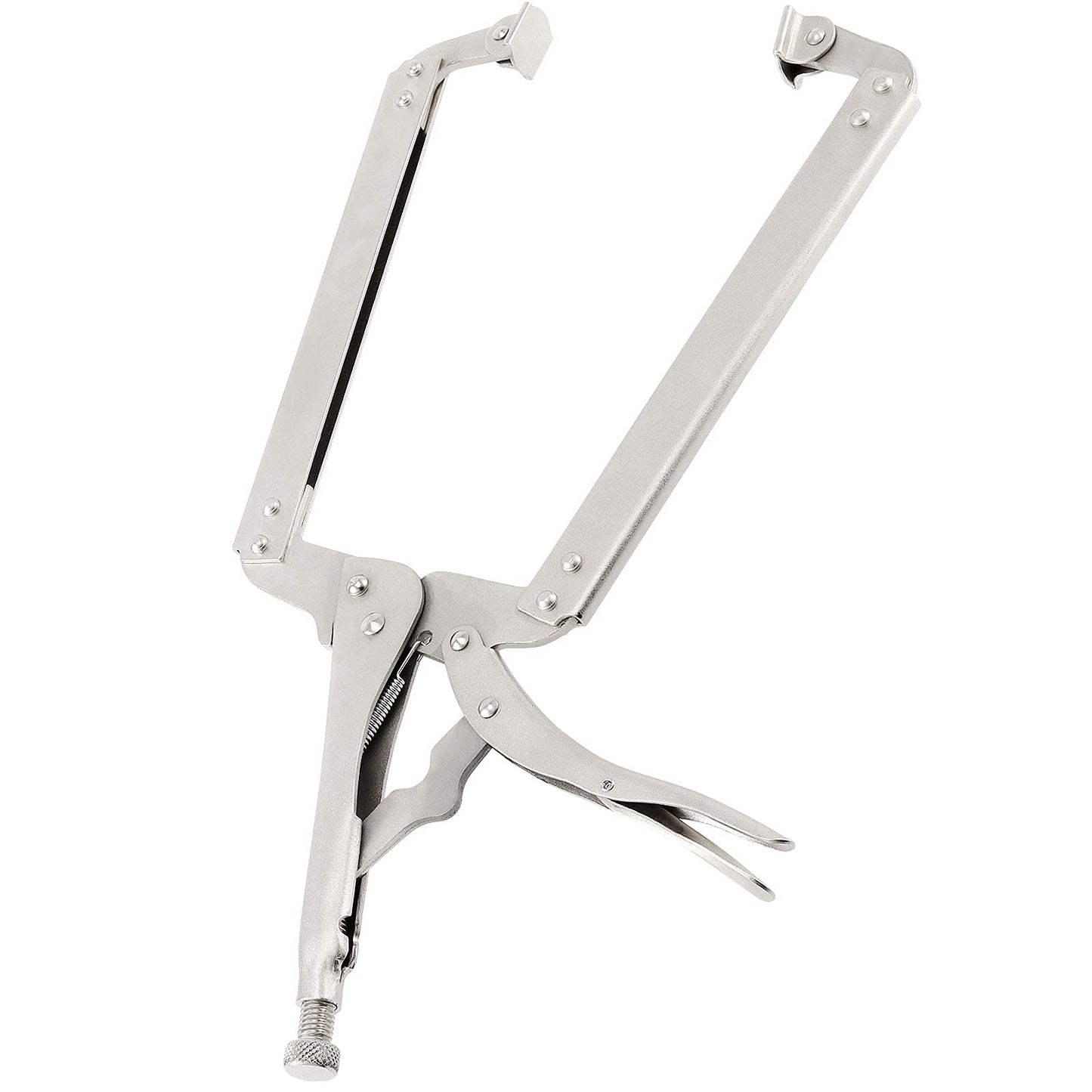 JOIKIT 3PCS 18 Inch C-Clamp Locking Pliers, Welding Pliers, C-Clamp with Swivel Pads, Vise Grip C-Clamp for Carpentry, Welding, Electrical Equipment