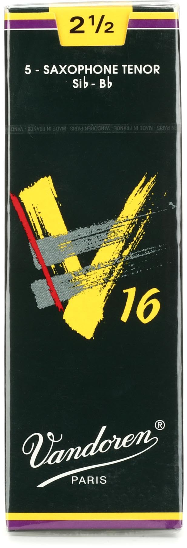 VANDOREN Tenor Sax V16 Advanced Reeds No. 2.5, Box of 5, SR7225