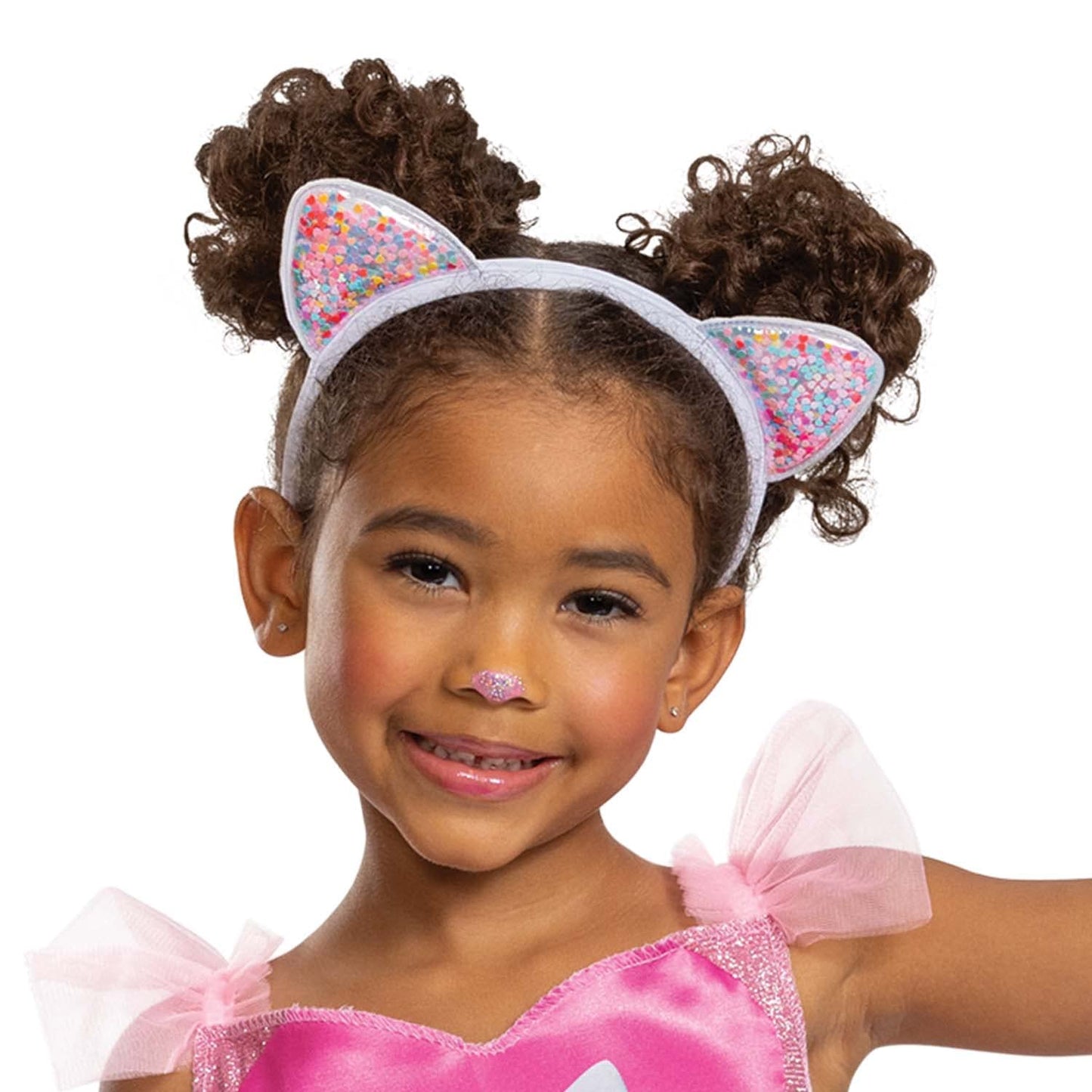Cakey Cat Costume for Kids, Official Gabby's Dollhouse Costume and Cat Ears Headband, Toddler Size Medium (3T-4T)