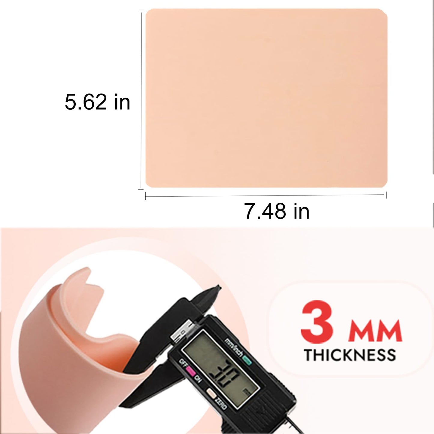 30Pcs Tattoo Skin 3MM with Transfer Paper Kit- Urknall 10pcs Fake Skin with 20pcs Stencil Paper Blank Tattoo Practice Skin Double Sides Fake Skin for Tattoo Beginners and Artists Tattoo Supplies