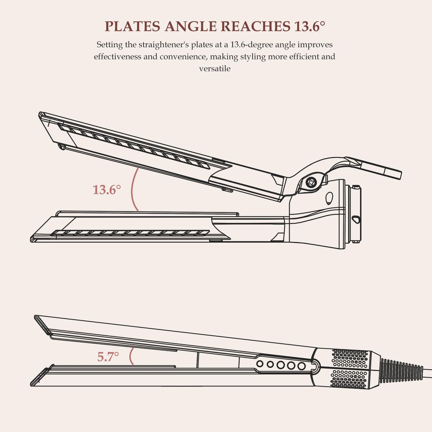 Airflow Attachment for Dyson Airwrap Styler, Nozzles Attachment for Smooth Hair Style with Less Damage and Breakage for Dyson Airwrap HS01 HS05 HS08