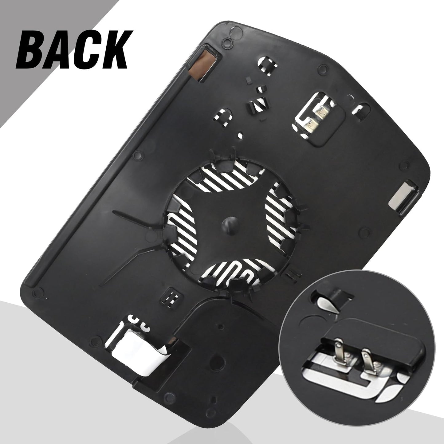 Saihisday BL3Z17K707E Driver Left Side Heated Mirrors Glass, Replacement for Ford F Series 150 2011 2012 2013 2014, Replaces BL3Z17K707E