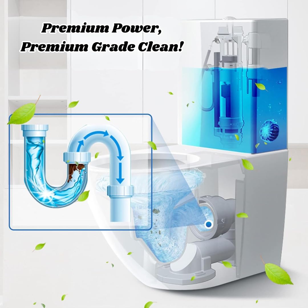 13PACK TOTAL BATHROOM BUNDLE|Citrus Scrubbing Bubbles Extra Power Toilet Bowl Cleaner+All Purpose Spray, Sponge, Crevice Brush, Cleaning Brush, 6X Toilet Bowl Cleaner Tablets, 2 Microfibre Cloths
