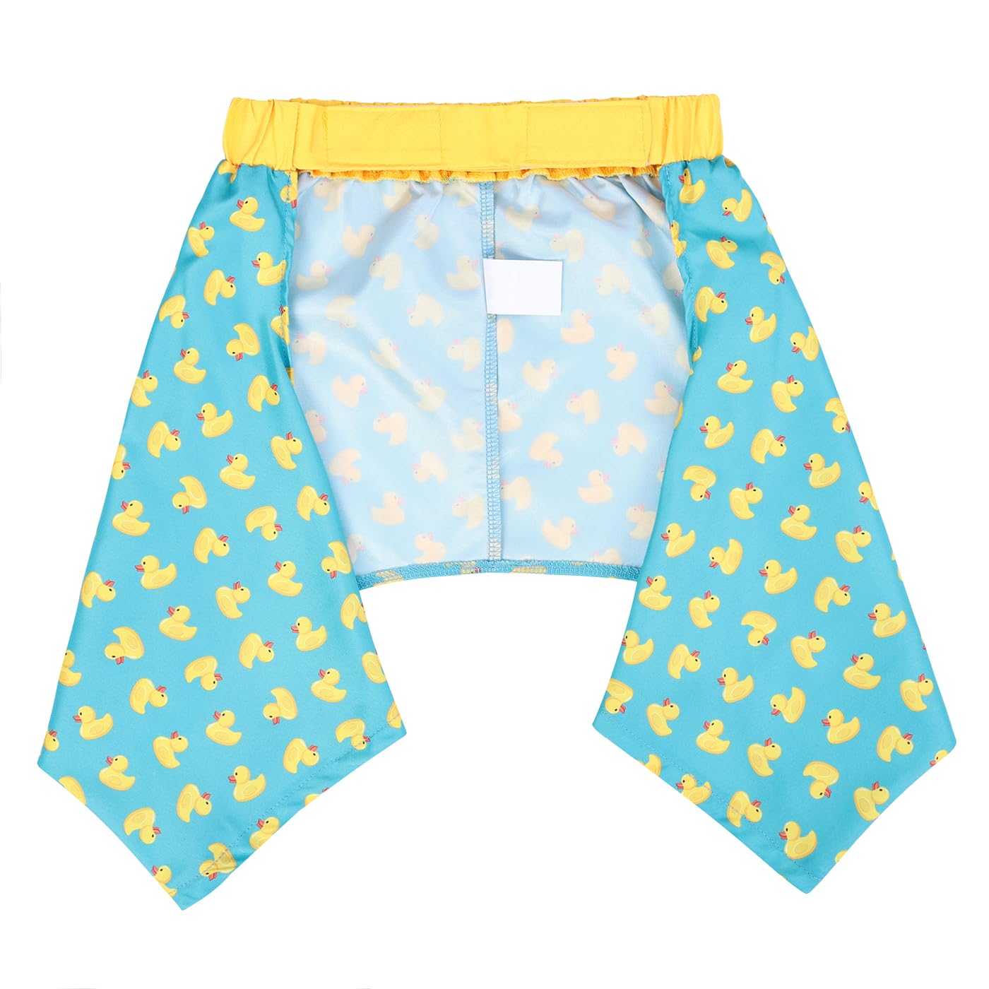 HDE Dog Swim Trunks Hawaiian Board Shorts Beach Pool Swimsuit for XS to XXL Dogs Teal Rubber Ducks - XS
