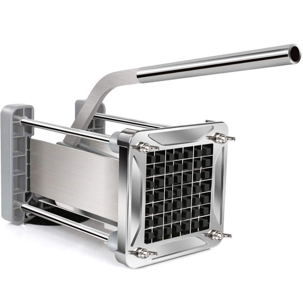 French Fry Cutter, SOPITO Professional Potato Cutter Stainless Steel Commercial Restaurant with 1/2-Inch Blade for Potatoes, Carrot and More