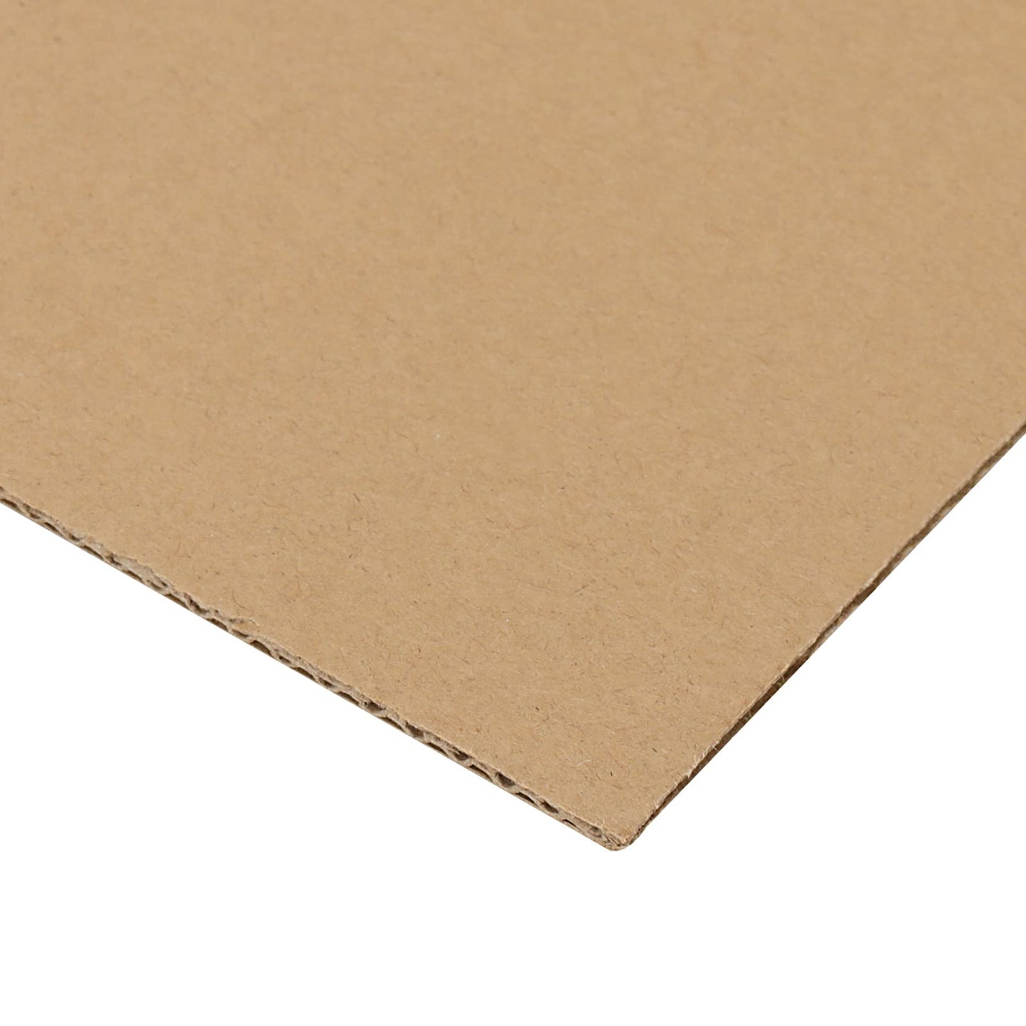 MUKLEI 60 Pack 11.8 x 11.8 Inch Corrugated Cardboard Sheets, 1/8"(3mm) Thick Corrugated Cardboard Filler Inserts Flat Kraft Cardboard Sheets for Shipping, Mailing, Crafts