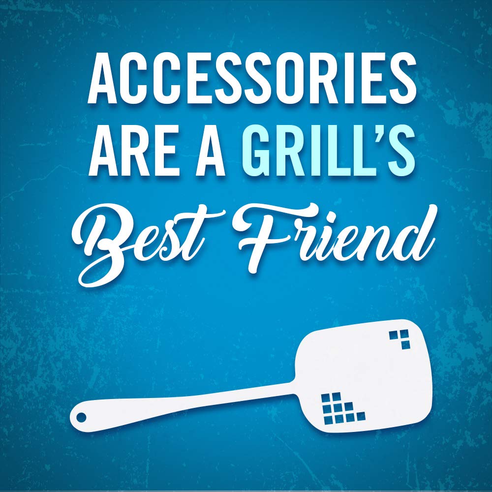 Cast Iron Reversible Griddle for Rogue 425-56425 - Napoleon Barbecue Grill Accessory, Fits Napoleon Rogue 425 Barbecue Grills, Cast Iron Griddle, Reversible, Non-Stick, Holes to Drain Grease, 11.6 i