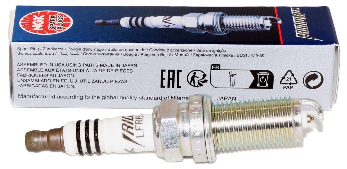 4 PCS NGK 6619 Iridium Spark Plugs LFR6AIX-11