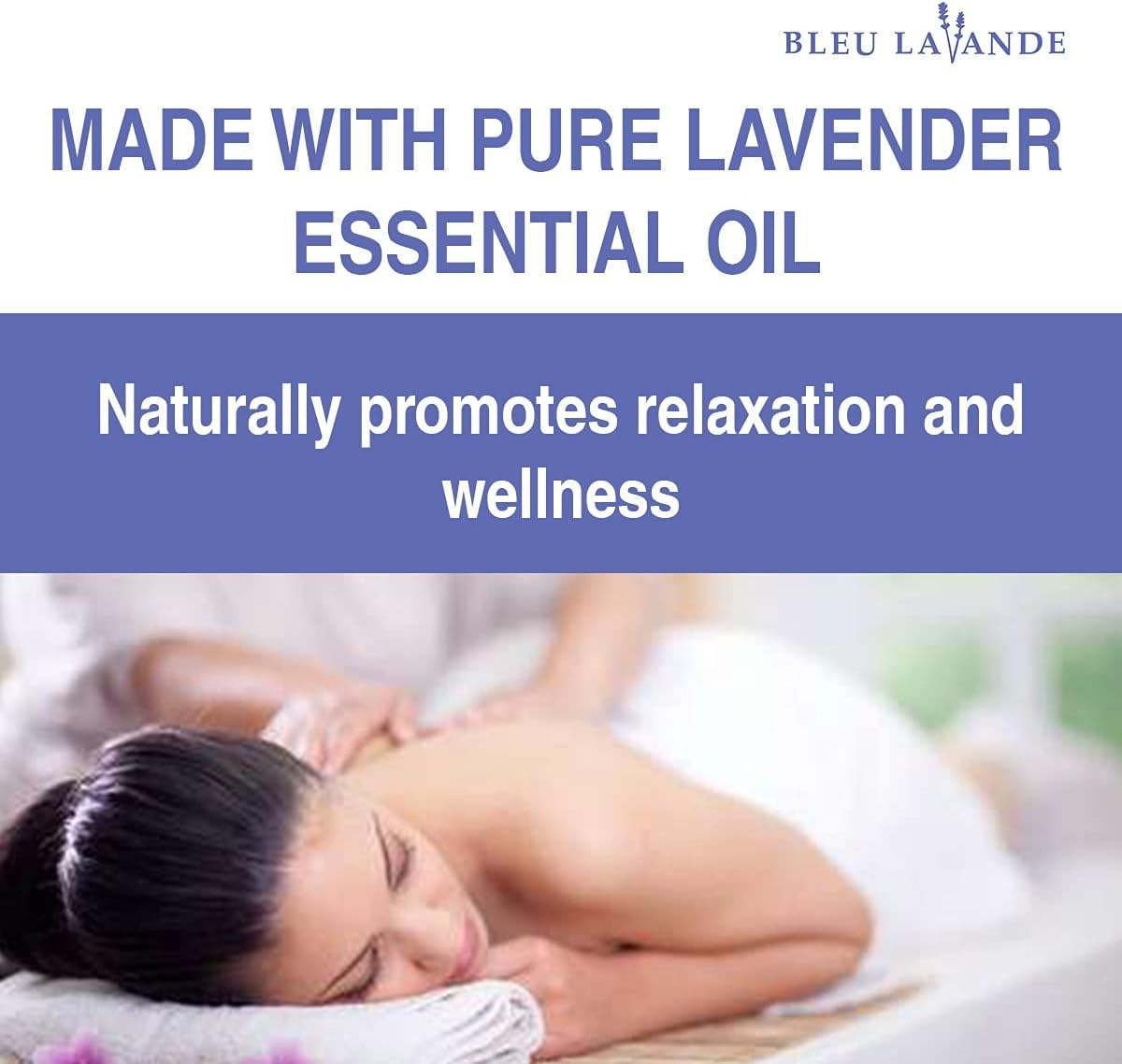 Bleu Lavande Linen Water – Fabric refresher – Made in Canada with True Lavender Essential Oil (1L Refill), transparent