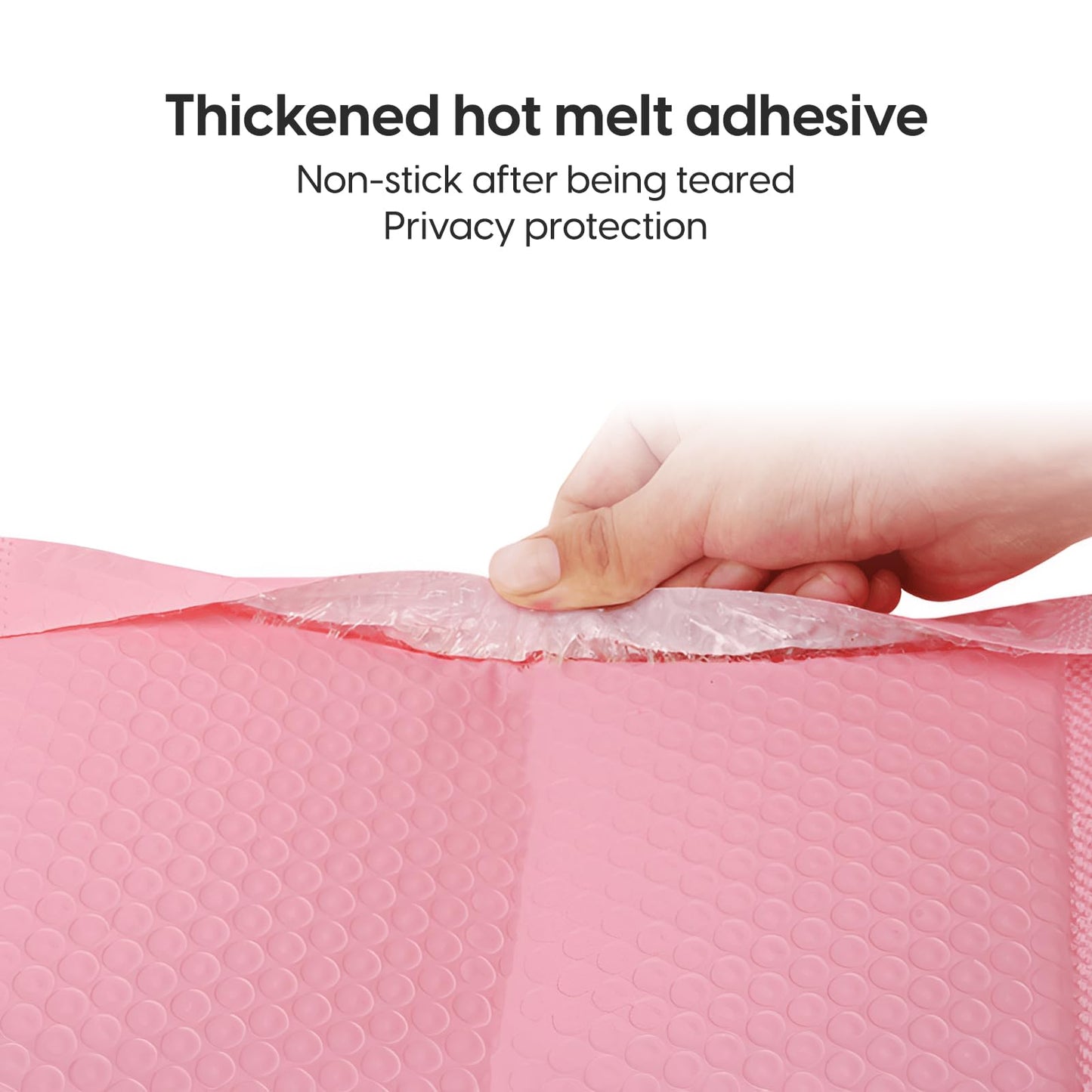 Bubble Mailers Waterproof 9 x 12 inches 50pcs Shipping Envelopes Multicolors Padded Envelopes Self Seal Adhesive (Pink_9''x12'')