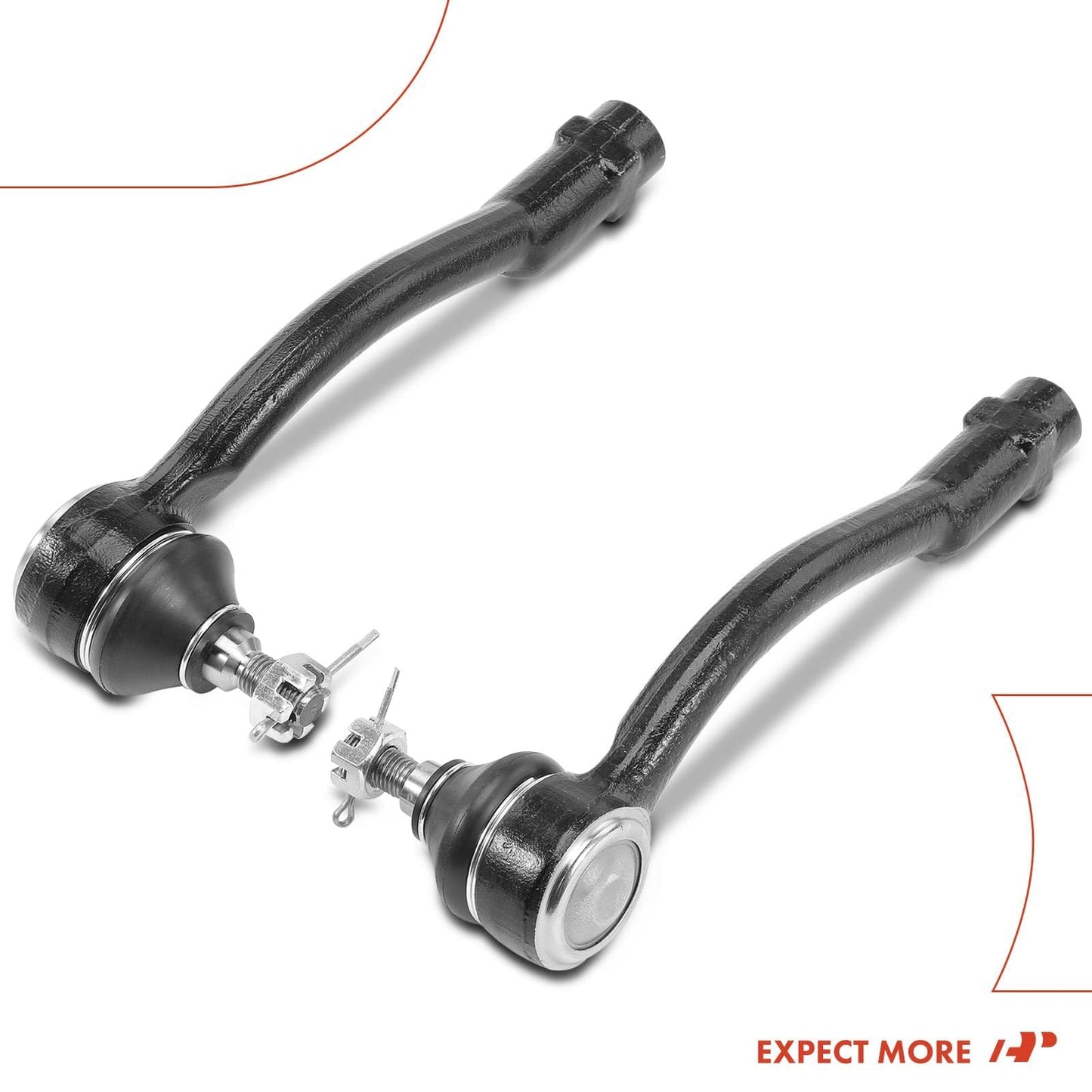 A-Premium 2 x Front Outer Tie Rod Ends, Compatible with Kia Soul 2010 2011 2012 2013