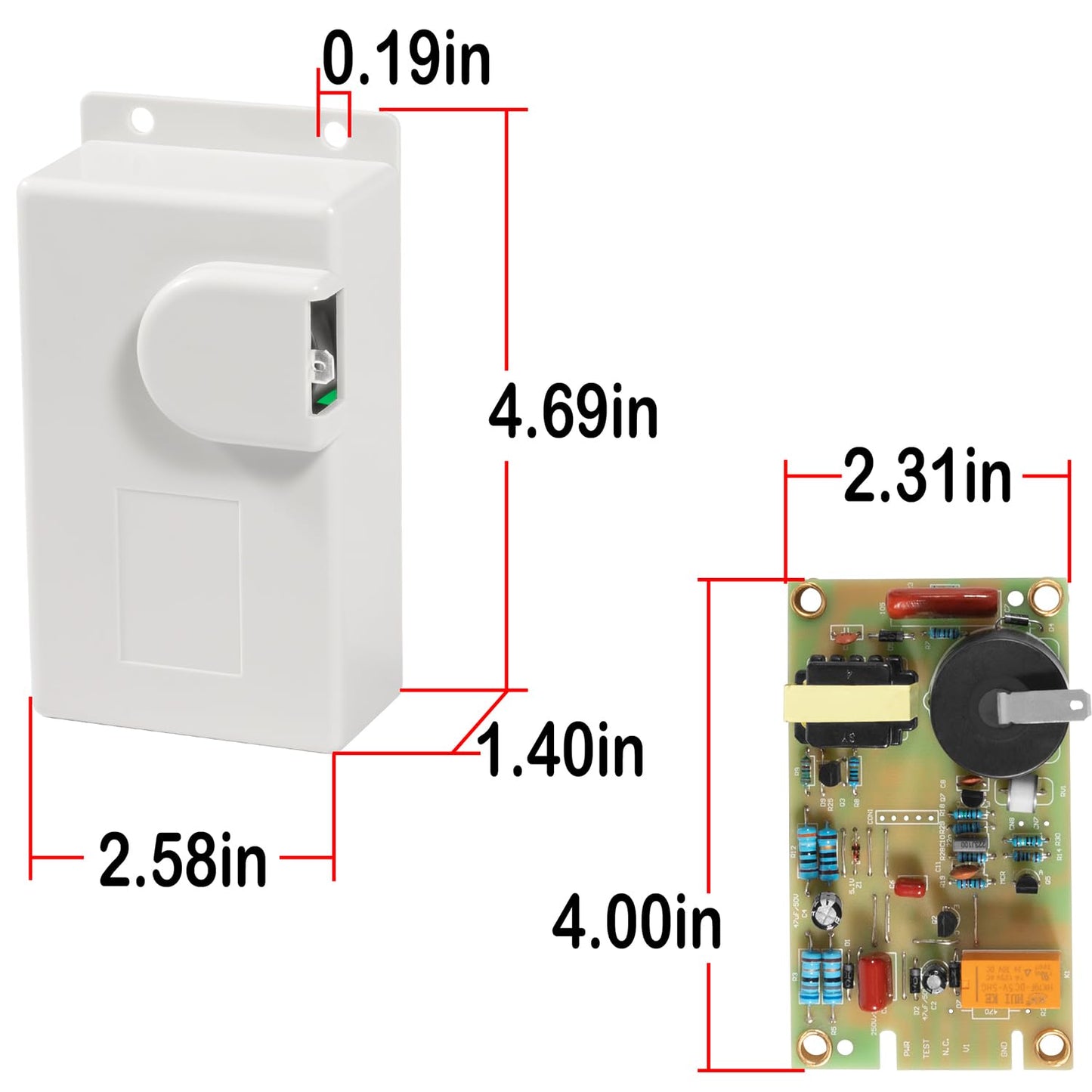 520814 Ignition Control Circuit Board Igniter Module Replacement Parts Kit Fit For Suburban RV Water Heater & Furnace, For SW4D, SW6D, SW10D, SW12D, SW16D RV Water Heaters, Replace 520820 520871