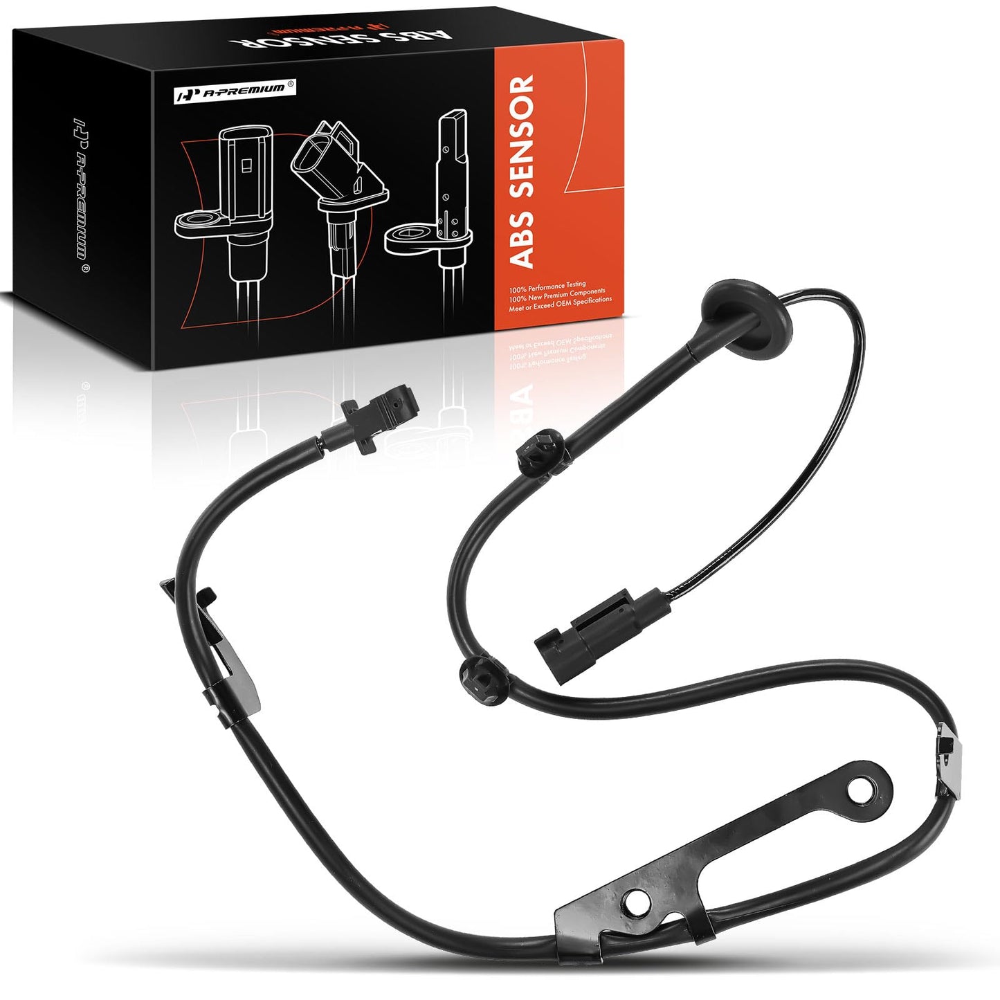 A-Premium Rear Left ABS Wheel Speed Sensor Compatible with Mitsubishi Models - Outlander 2017-2020, Outlander PHEV 2018-2022, Outlander Sport 2017-2023, Eclipse Cross 2018-2020/2022-2023