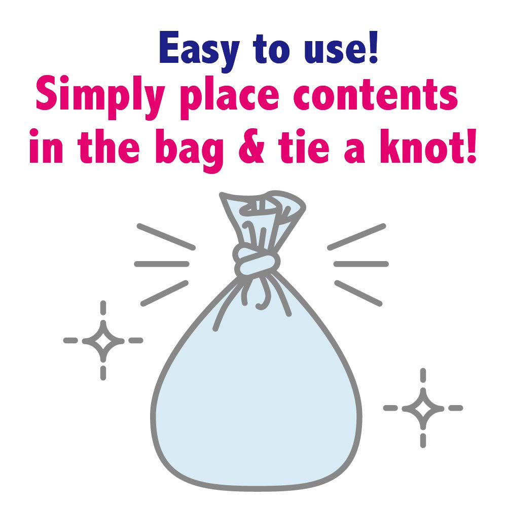 BOS Amazing Odor Sealing Cat Waste Bags - Durable and Unscented [Size: S, Color: light blue] (90 count, Pack of 2) (180 Bags)★May be too small to get a litter scoop inside!