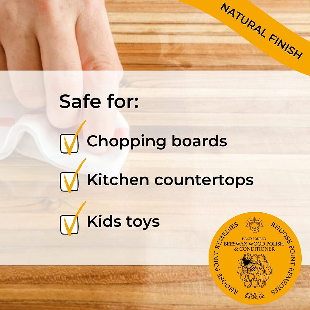 Beeswax Furniture Polish & Conditioner for Wood Enhances the Natural Beauty of Oak Pine Beech & More Seals & Protects for a Perfect Finish Wood Bees Wax Polish to Protect & Enhance any Wooden Surface