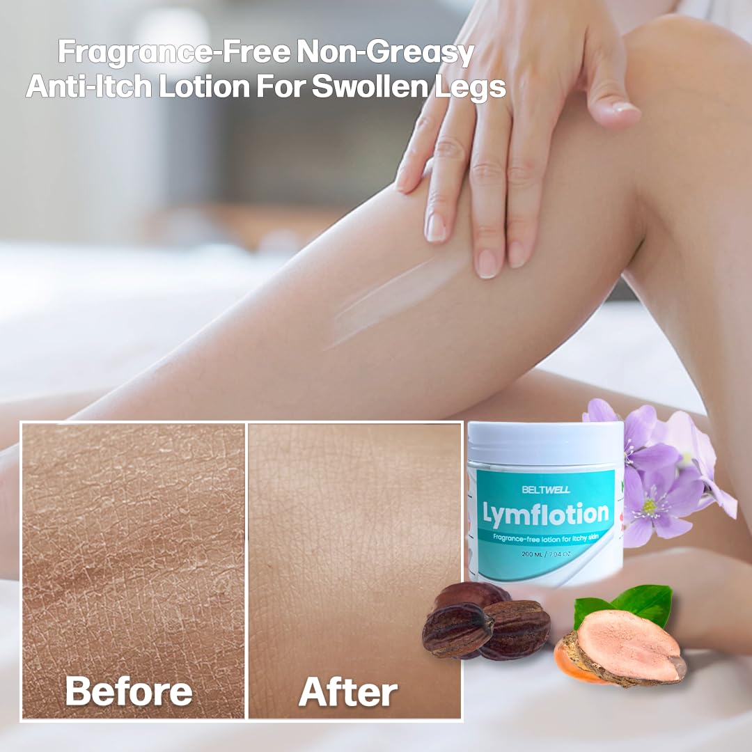 Beltwell Ultra-Soft Lymphatic Lotion - Moisturizes Dry Skin, Reduces Swelling & Puffiness, Supports Healthy Circulation, Enhances Skin Health