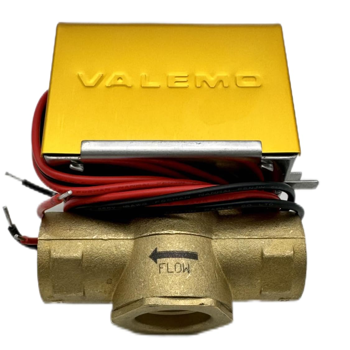 Valemo V2323-A1S Motorized Zone Valve, 2-Way, 3/4" Threaded NPT, Normally Closed, 24 VAC with End Switch