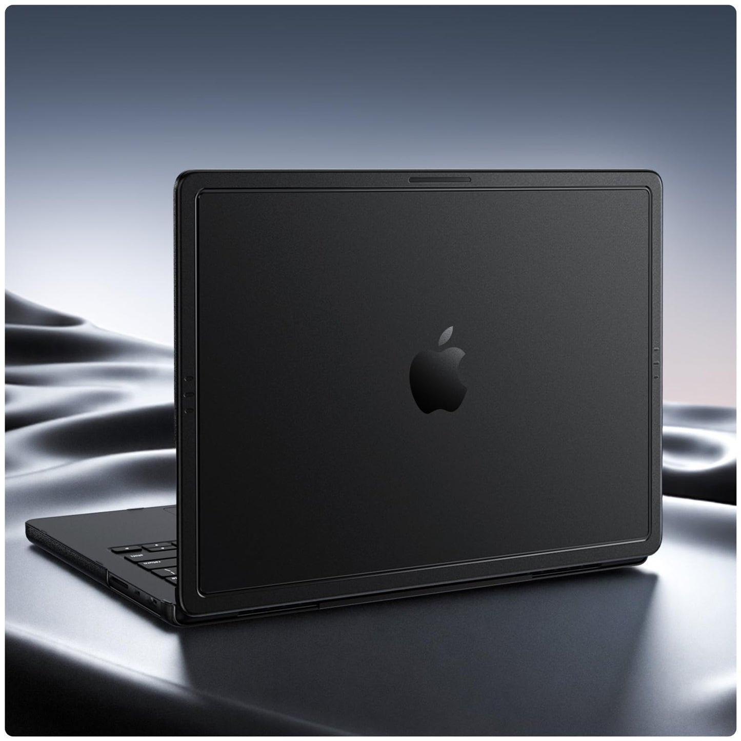 Soonjet CrackGuard for MacBook Pro 14 inch Case M5 M4 M3 M2 M1 Pro/Max 2026 2025-2021 [Anti-Crack Upgrade] [100% Match Official Color] Cover Protective Hard Shell Case Laptop - Space Black Clear