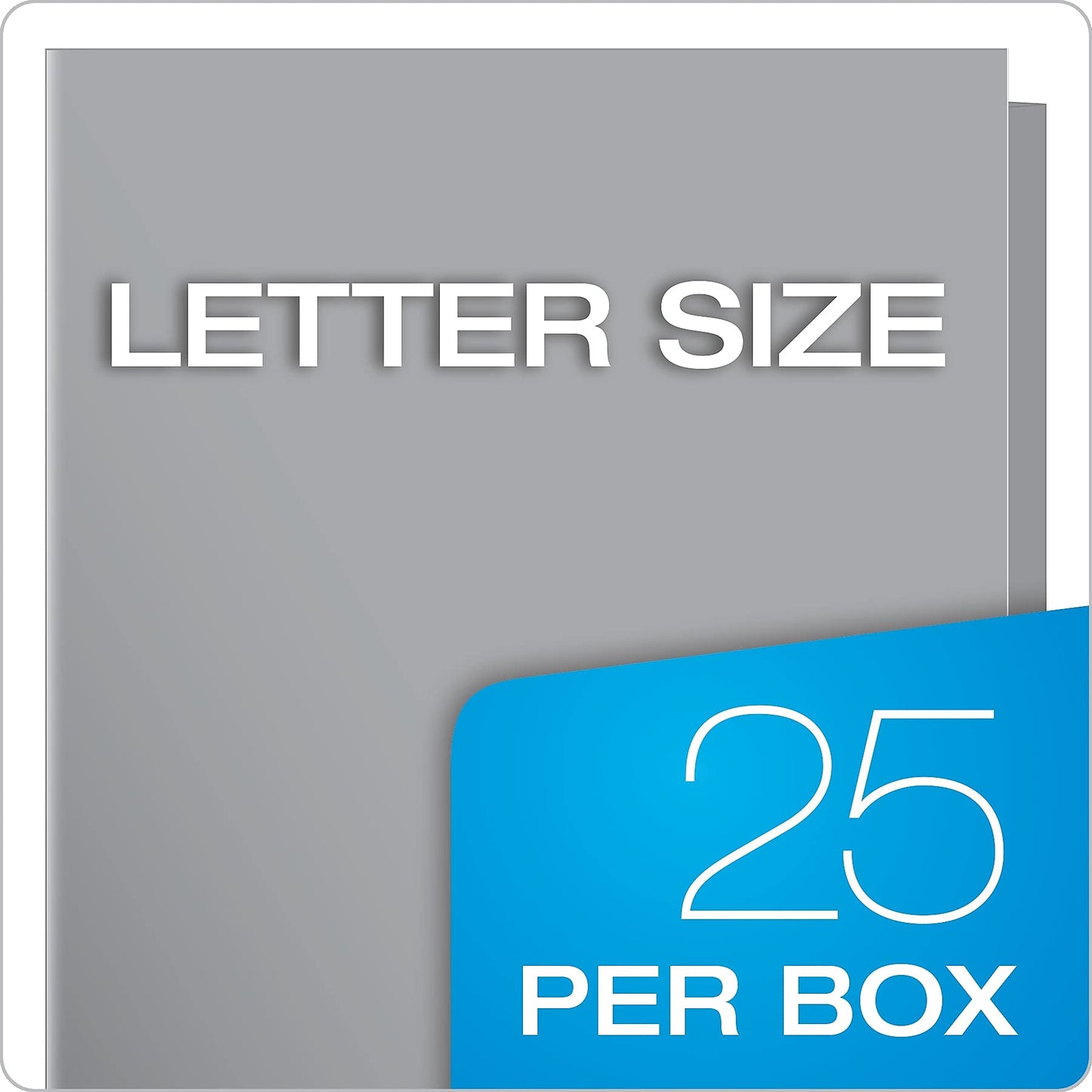 Oxford Laminated Twin-Pocket Folders, Letter Size, Gray, Holds 100 Sheets, Box of 25 (51705EE)
