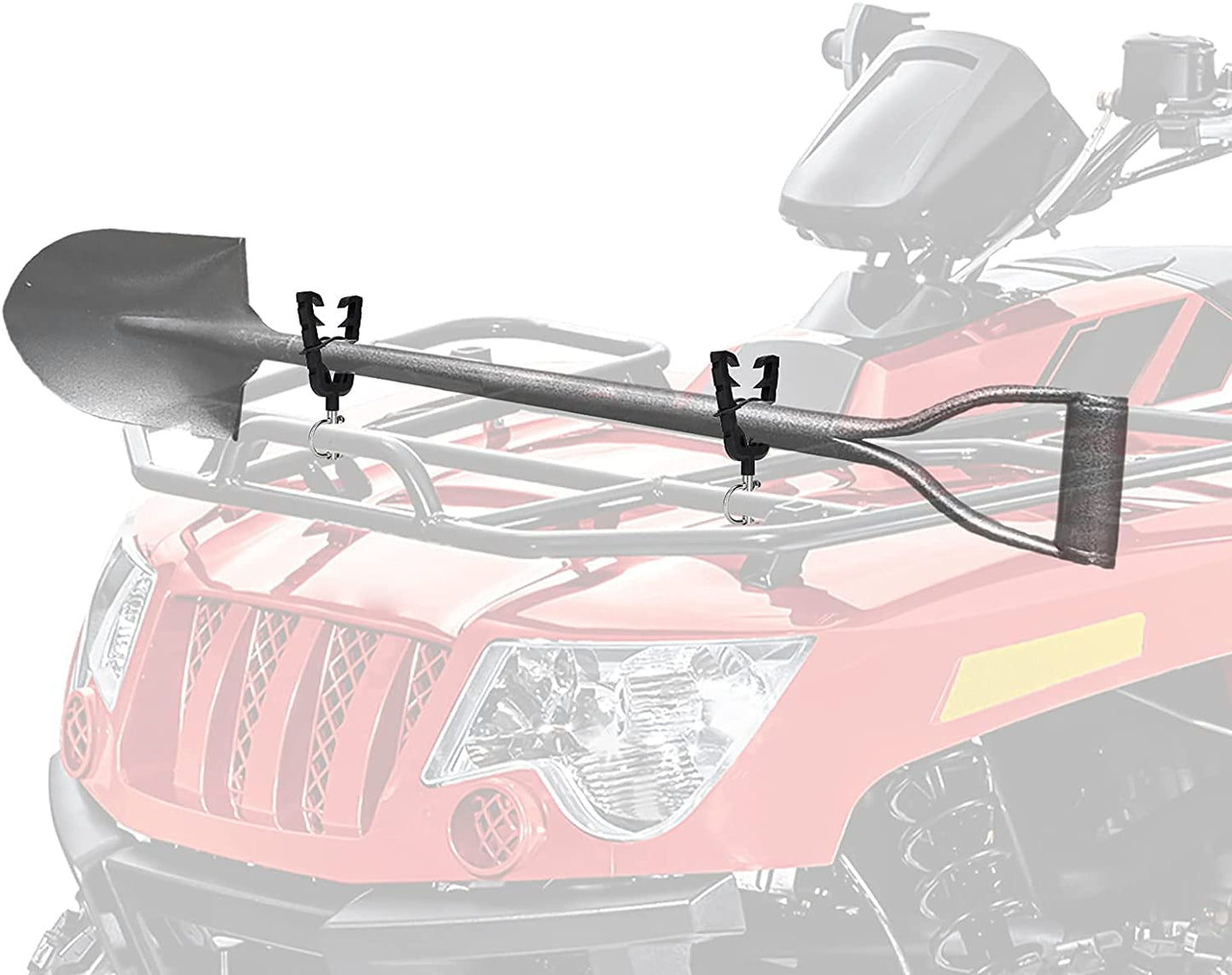 KEMIMOTO Bow & Tools Rack with Rubber Straps Grip ATV Hunting Gear Mount, Tool Holder Hunting Tool Grips, Compatible with Mobility Scooter Bike Shooting Carts ATV Accessory