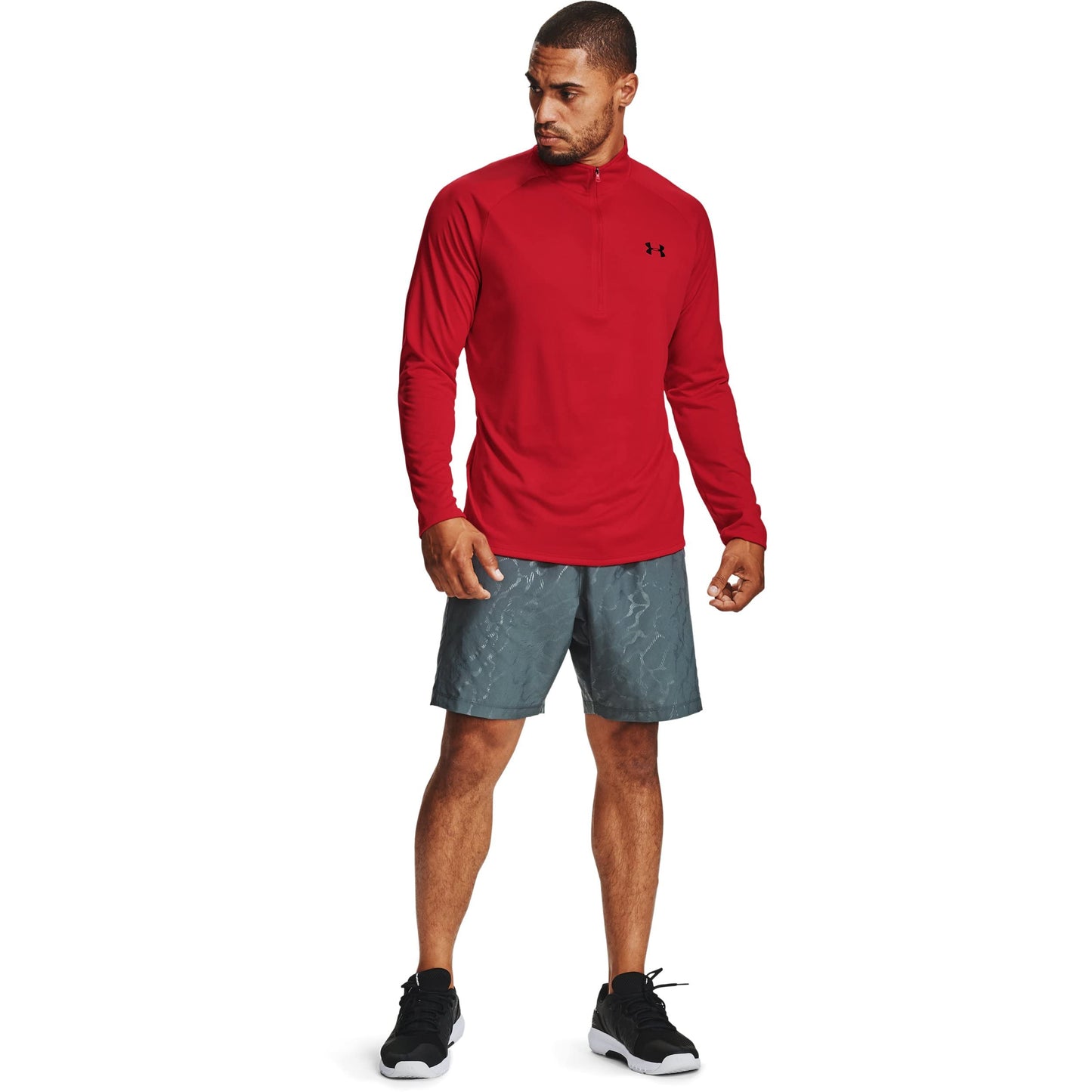 Under Armour Men's Tech 2.0 ½ Zip, Red (602)/Black, Large