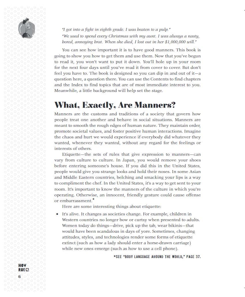 How Rude!: The Teen Guide to Good Manners, Proper Behavior, and Not Grossing People Out