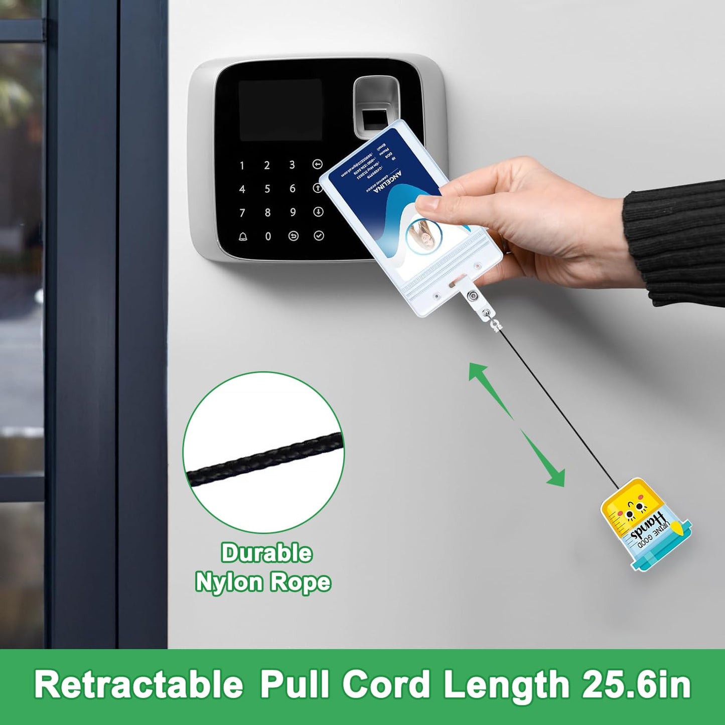 Wonninek 24 Pcs Badge Reels Bulk Clip Holder Retractable Fun Cool Name ID Badge Reel Pack for Medical Nurse Assistant Coworker Work Office Accessories Bulk Gifts