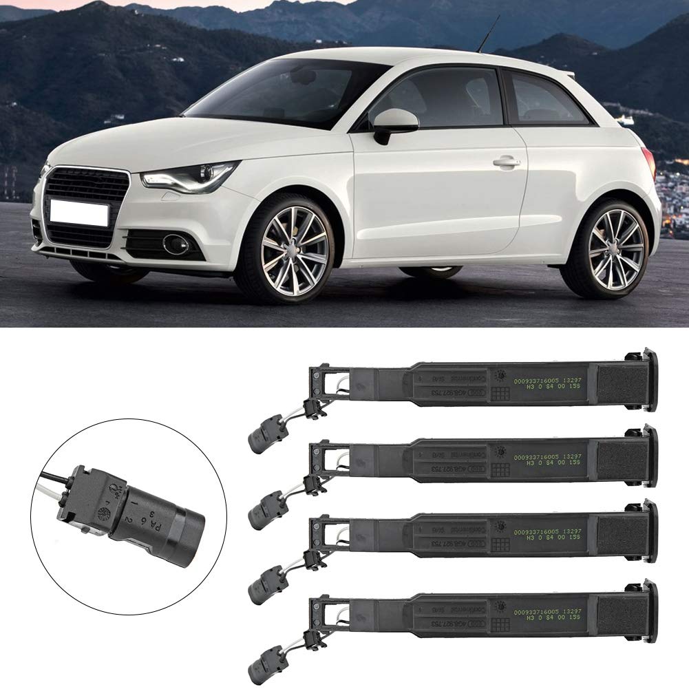Door Handle Sensor, 4G8927753, 4Pcs Exterior Black Door Handle Sensor Pin Switch Fit for A1 Avant