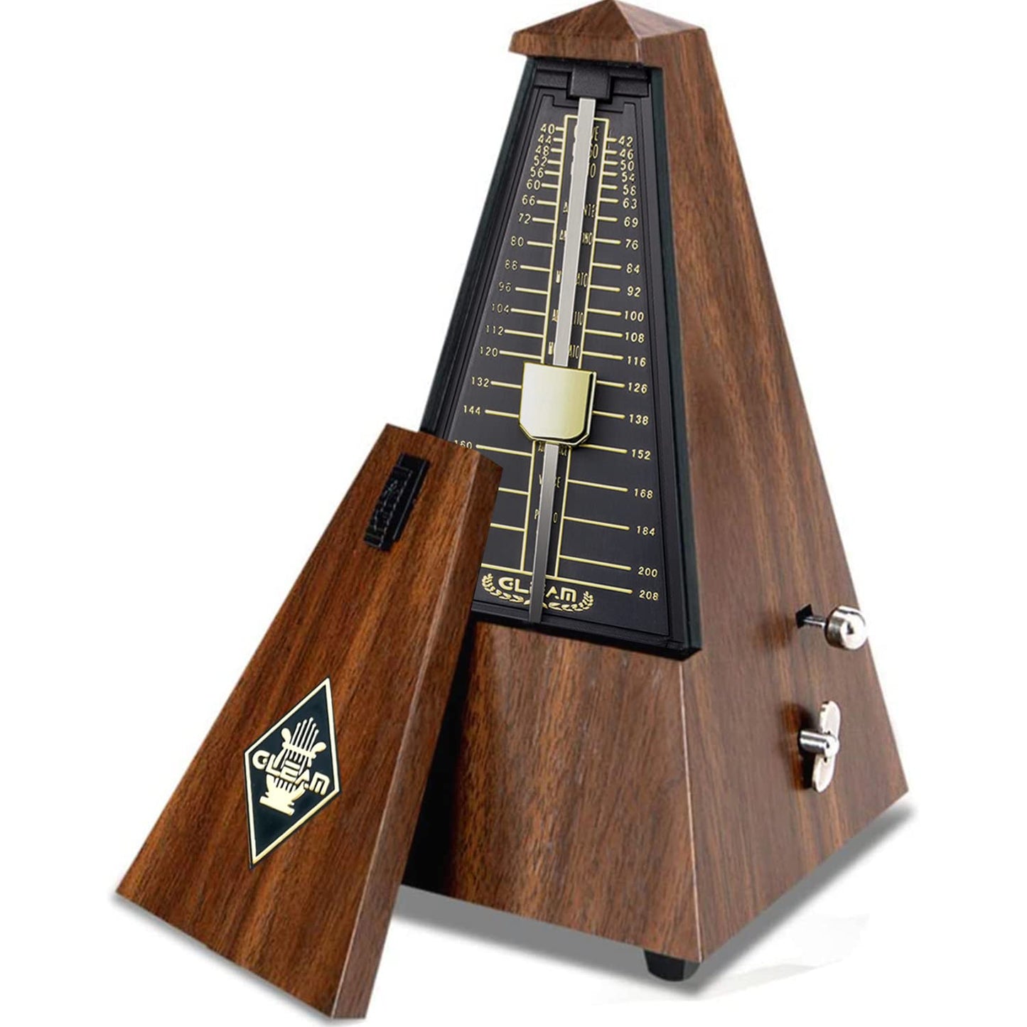 GLEAM Metronome - Mechanical for Musicians with Free Bag (Teak)