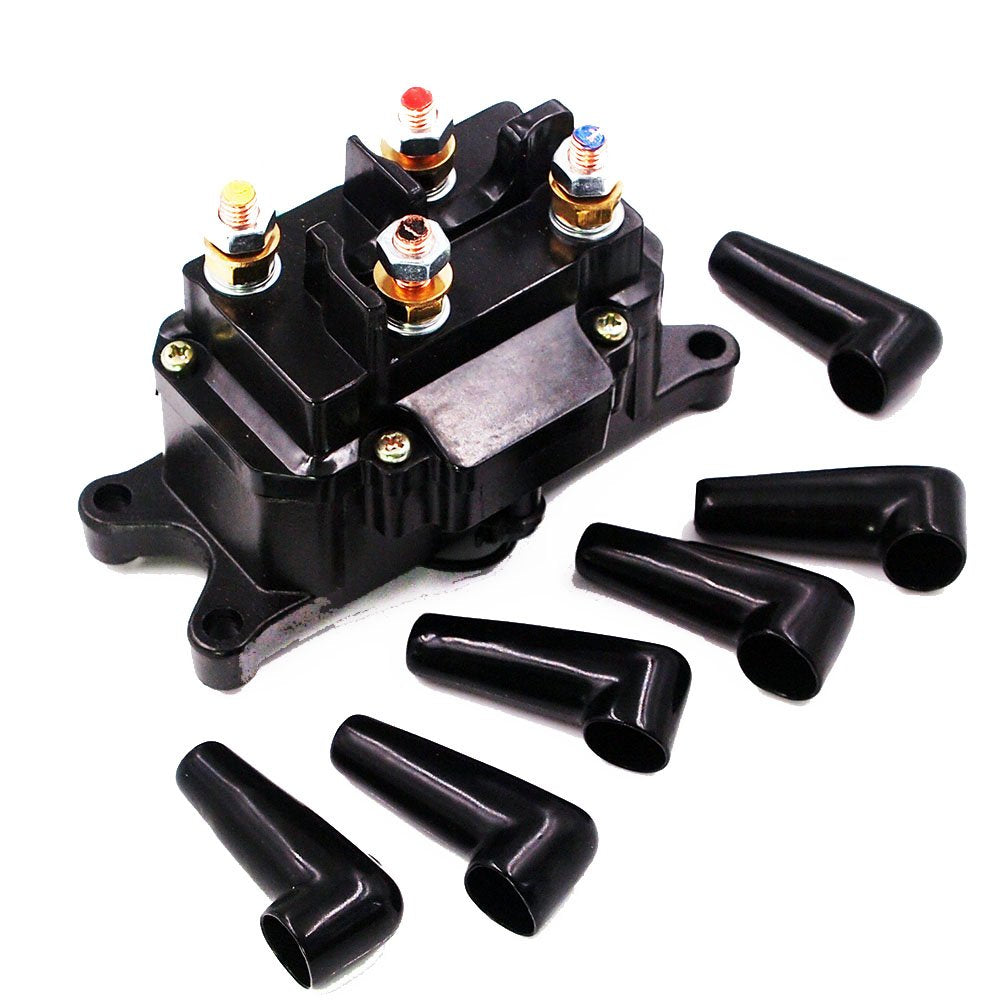 Anxingo 12V 250A ATV Winch Solenoid Relay Contactor for WARN A2000 A2500 U2500 RT15 RT25 RT30 XT15 XT25 XT30 RT40 XT40 for KFI ST17 S2000 A2500 A3000 U4500 SE25 SE35 SE45 63070 62135