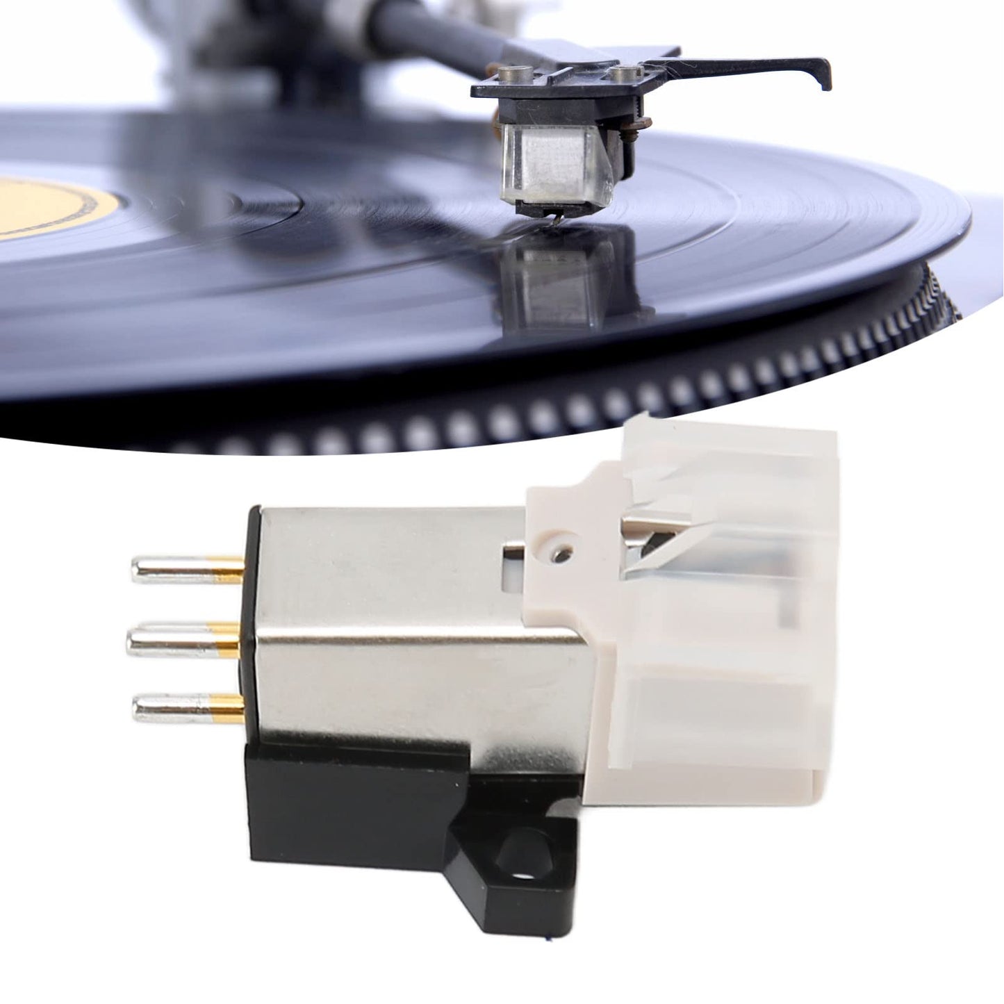 Replacement Turntable Stylus, Moving Magnet Turntable Cartridge, Magnetic Cartridge Stylus for Record Player at 3600L