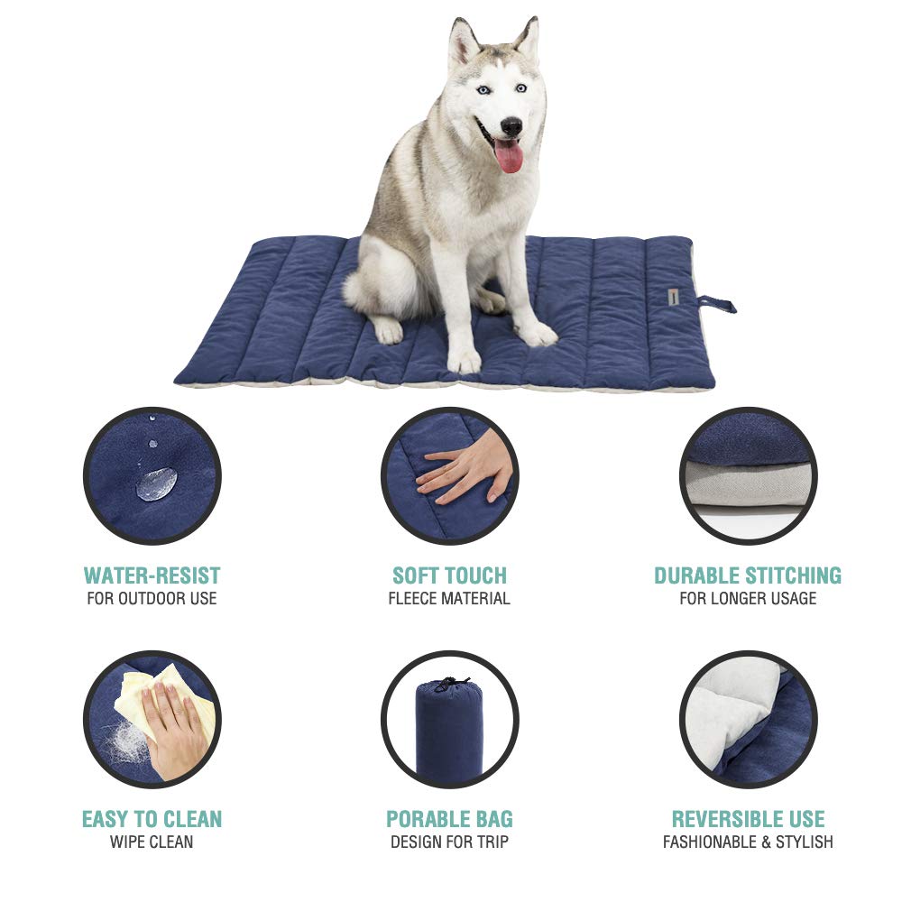 CHEERHUNTING Outdoor Dog Bed, Waterproof, Washable, Large Size, Durable, Water Resistant, Portable and Camping Travel Pet Mat