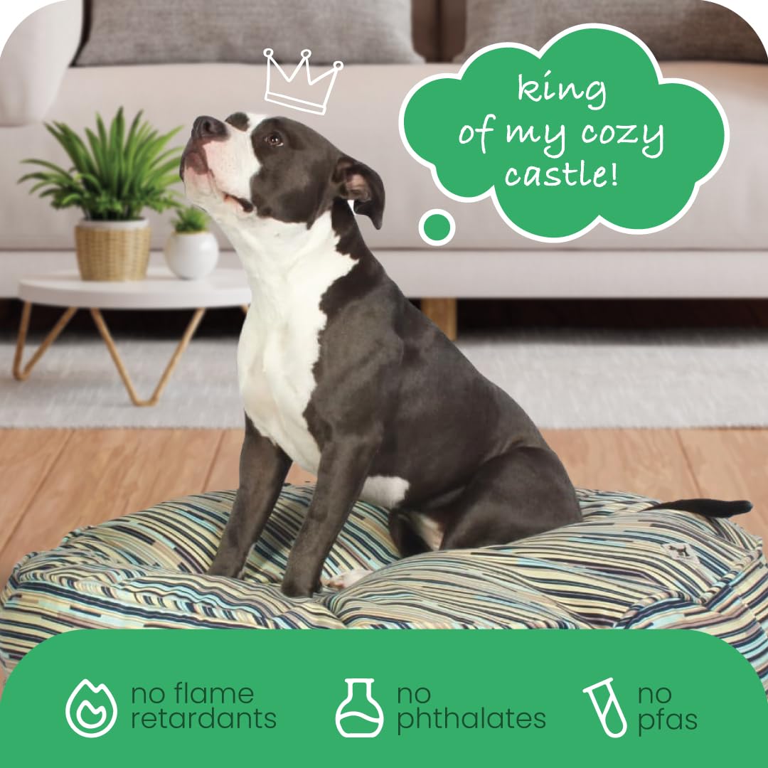 Molly Mutt Huge Dog Bed Cover - I Don’T Like Mondays Print - Measures 36" X45"X5"- 100% Cotton - Durable - Breathable - Sustainable - Machine Washable Dog Bed Cover