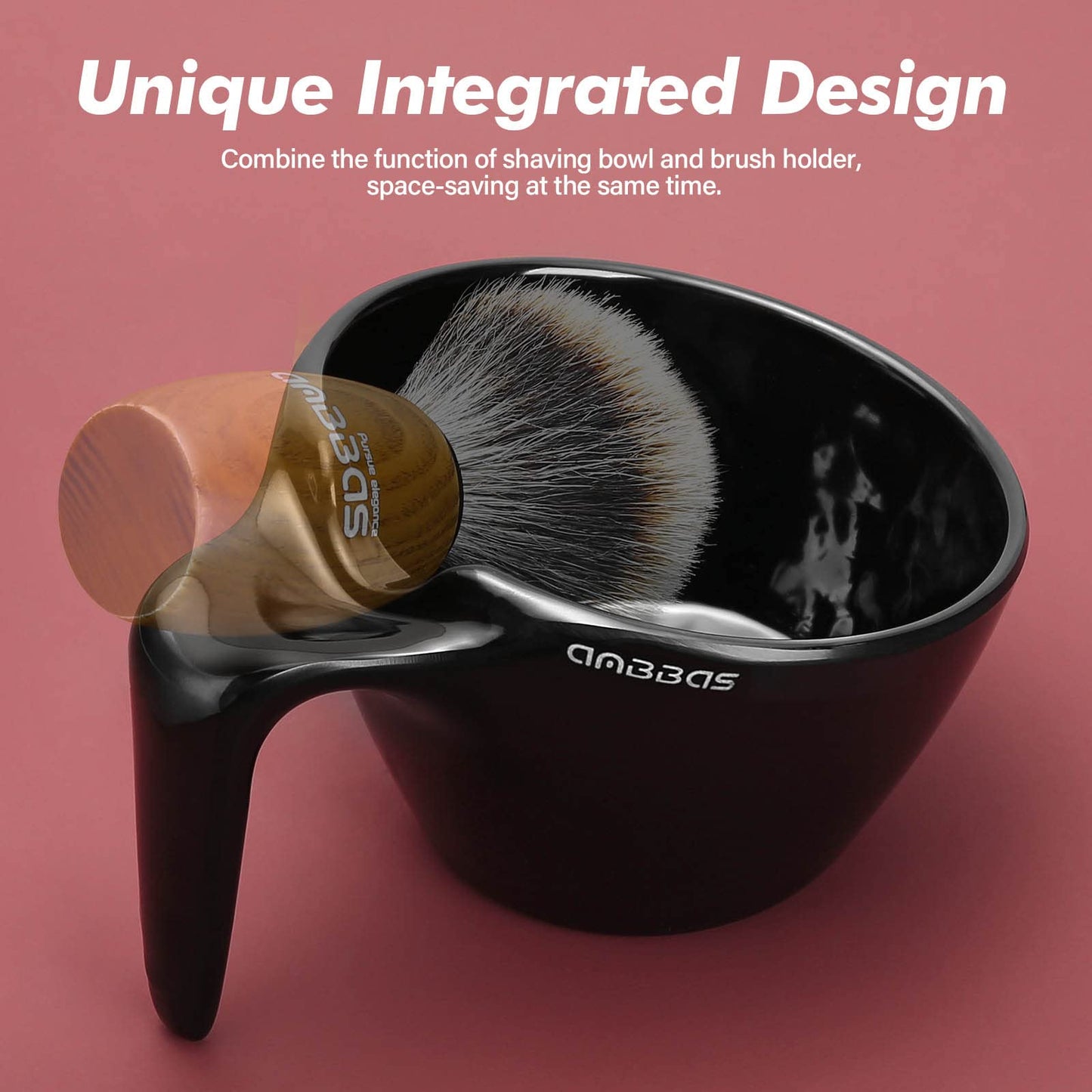 Anbbas Badger Hair Shaving Brush with 100g Shaving Soap Refill and Upgrade Lathering Way-POP Mug A5 Melamine,Foaming Set for Men Wet Shave,Women Girls Hair Removal