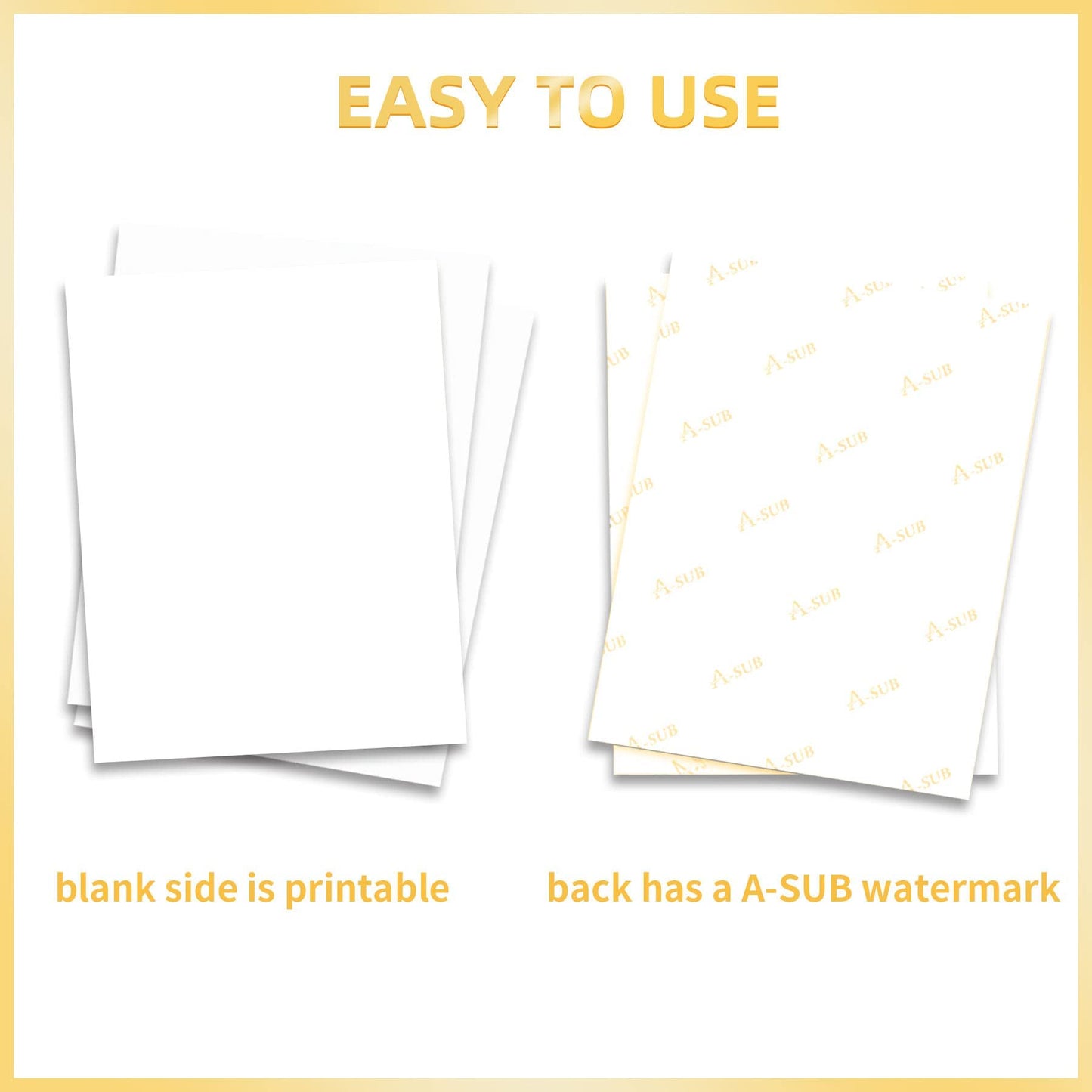 A-SUB Sublimation Paper 120G 8.5x14 Inch 110 Sheets for Sublimation Blanks Compatible with Sublimation Ink and Sublimation Printers