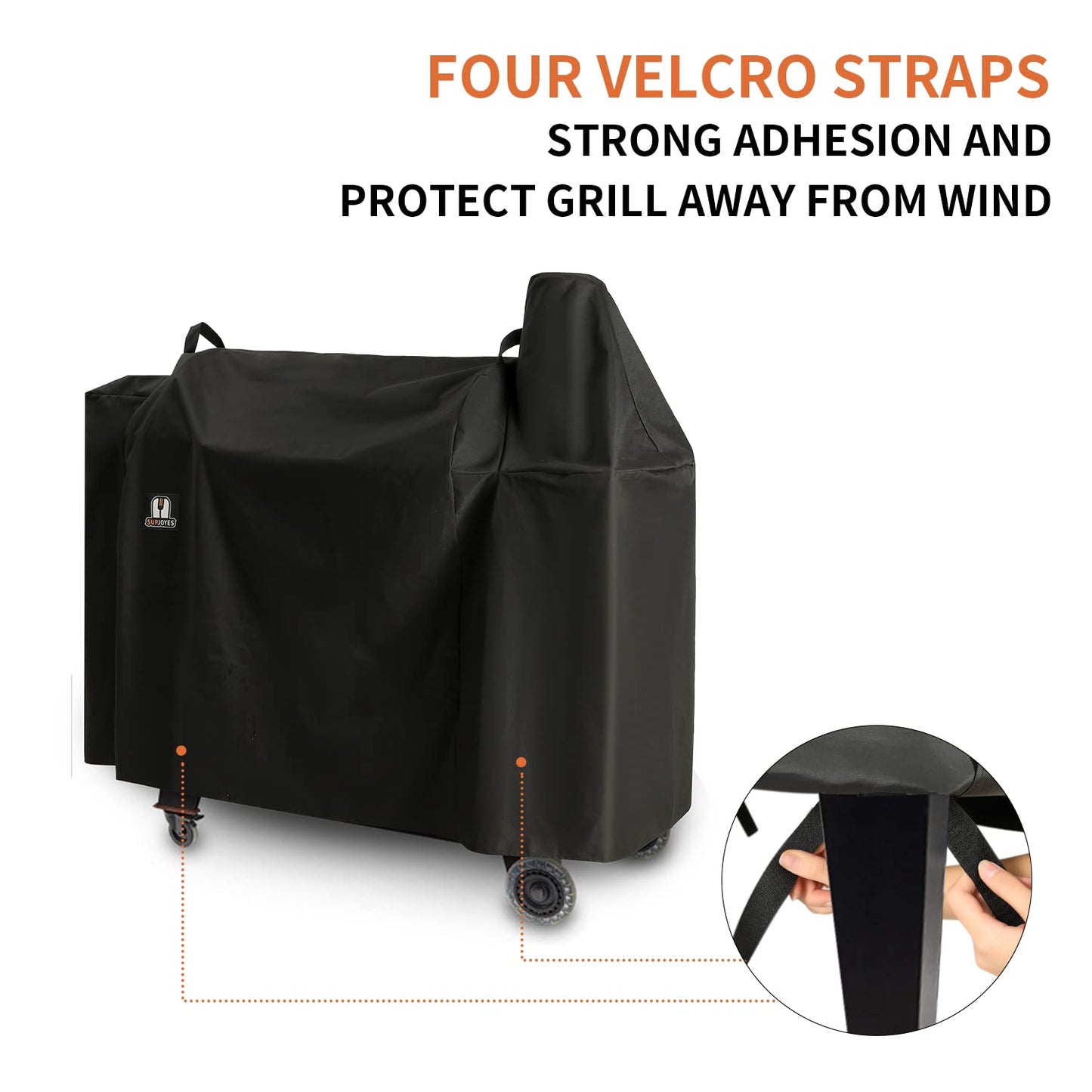 SUPJOYES Grill Cover for Pit Boss Austin XL, Rancher XL Wood Pellet Grill, Pit Boss 1000/1100 Series Grill Cover, Heavy Duty Waterproof PitBoss Smoker Accessories