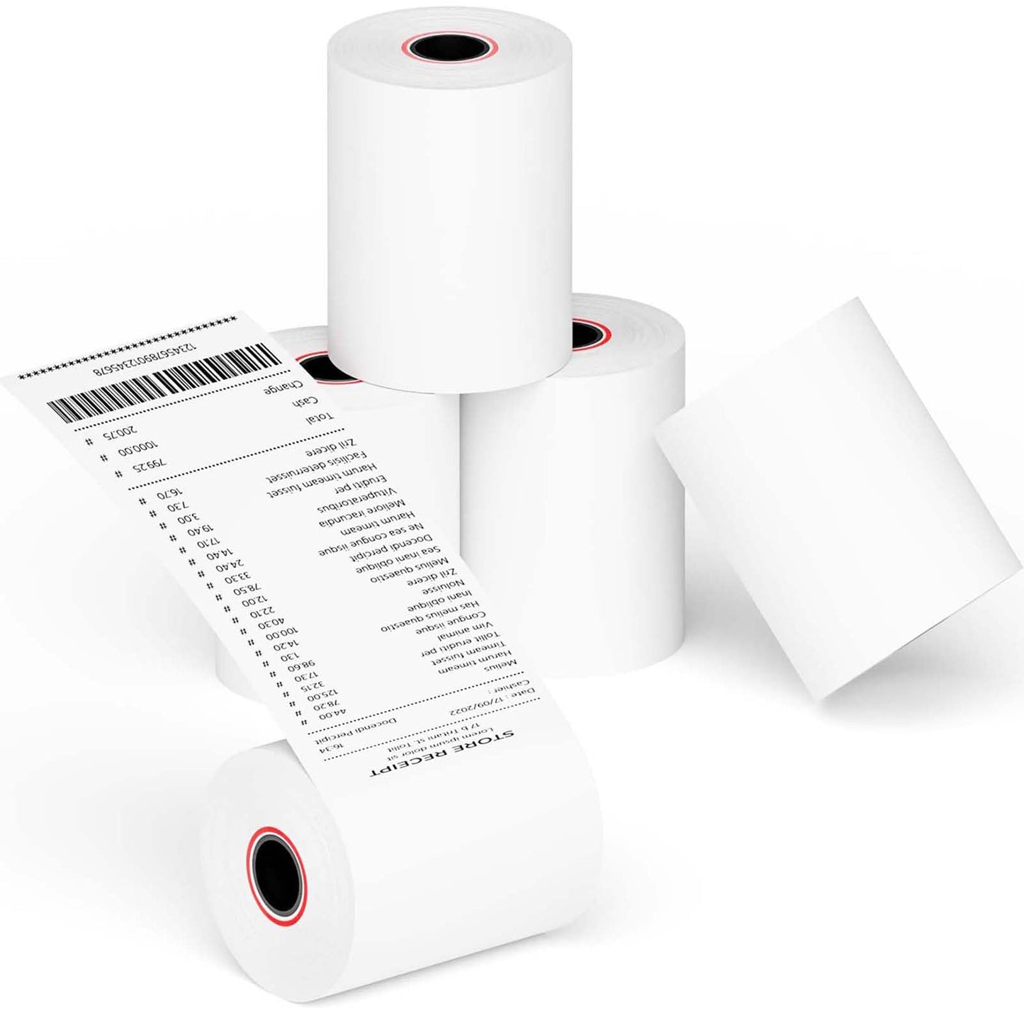 30 Rolls 3 1/8 x 230 ft Thermal Paper Receipt Rolls Cash Register POS Paper fits Credit Card Terminals, 80mm Thermal Receipt Paper, Thermal Paper Rolls - BPA Free