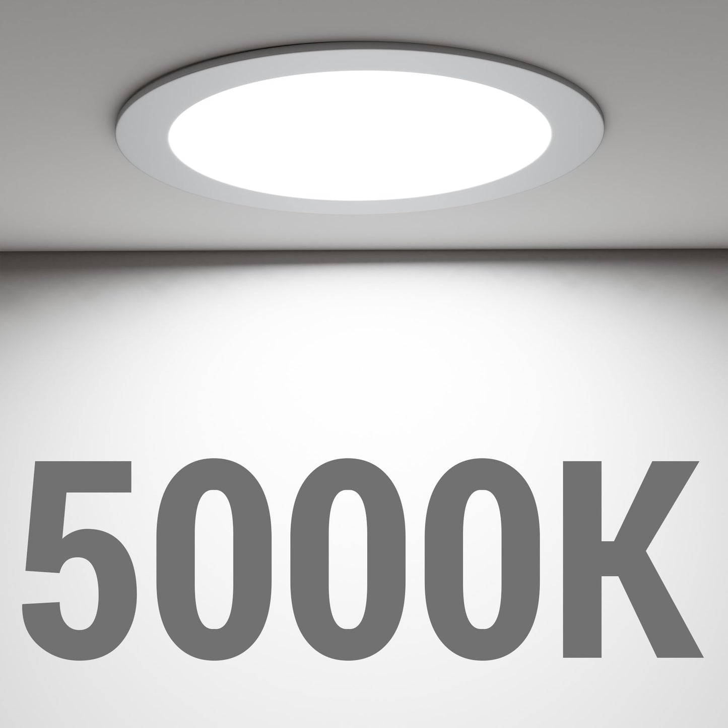 Ensenior 4Inch LED Recessed Slim Pot Light with Junction Box, 5000K, 9W 75W Eqv, Dimmable IC-Rated Ceiling Lighting, 750LM High Brightness - ETL and Energy Star Certified (6 Pack, Cool White)
