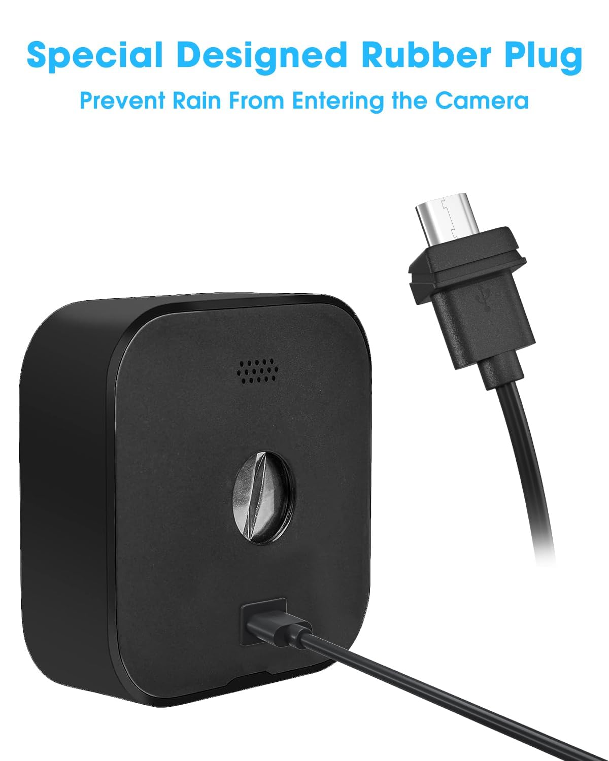 2 Pack 5W Solar Panel for Blink Camera, Solar Panel Charger Compatible with Blink Outdoor/Outdoor(3rd Gen)/XT XT2 Camera, IP65 Weatherproof with Secure Wall Mount, 13.1ft Charging Cable & Rubber Plug