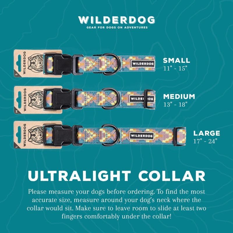 Wilderdog Ultralight Collar Series for Dogs - Small - Lilac