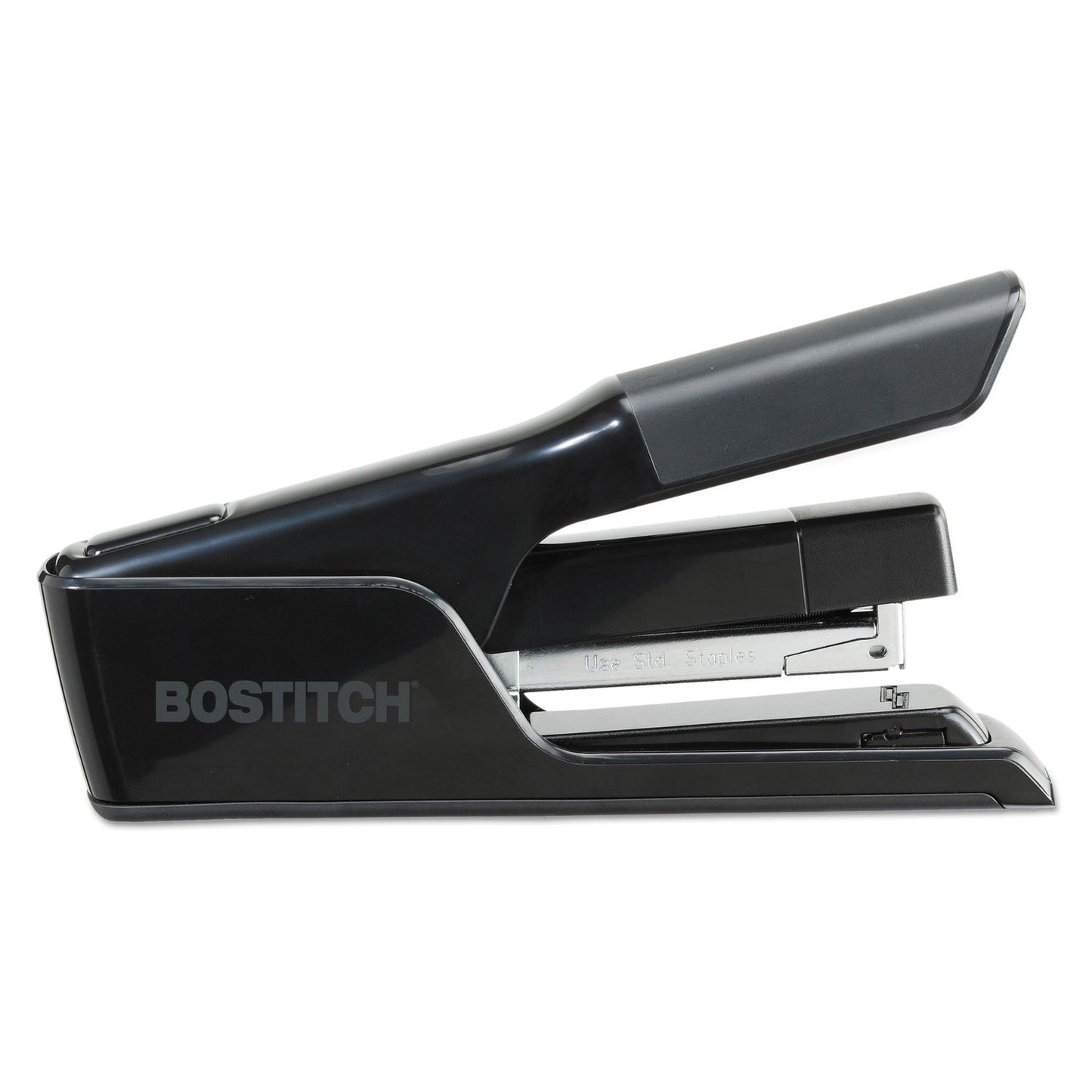 Bostitch B9040 EZ Squeeze 40 Sheet Flat Clinch Desktop Stapler, Reduced Effort, Black