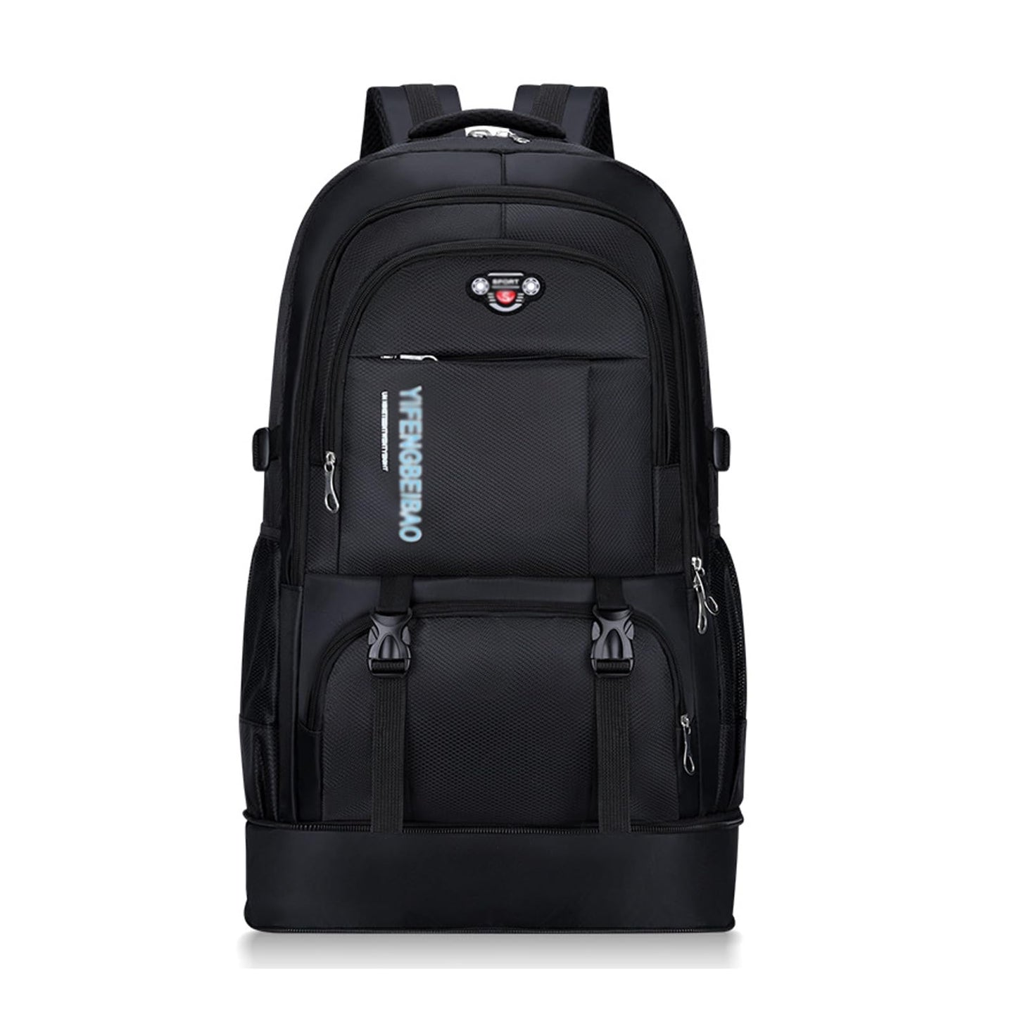 Large 65L Expandable Travel Backpack for Men/Women,Carry on Backpack Personal Item Travel Bag Waterproof Laptop Backpack(Black)